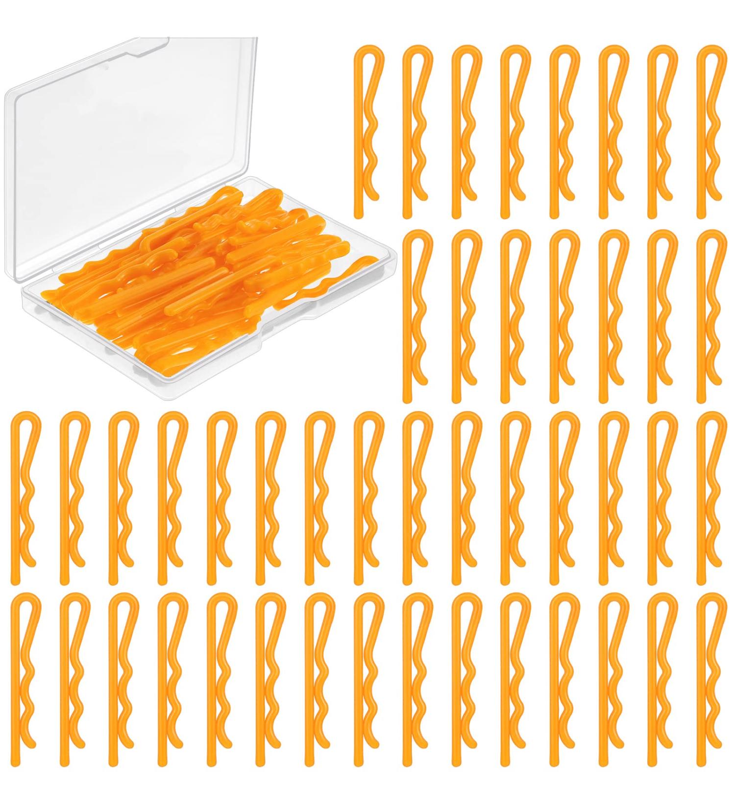 48 Metal-Free Bobby Pins with Sturdy Wave Design in Brown - Hair Grip Pins for Women & Girls | Includes Storage Box - Buy Online on GoSupps.com