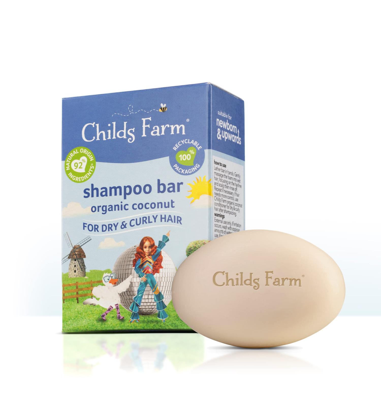 Childs Farm Organic Coconut Kids Shampoo Bar 60g for Dry, Curly & Coily Hair - Buy Online on GoSupps.com