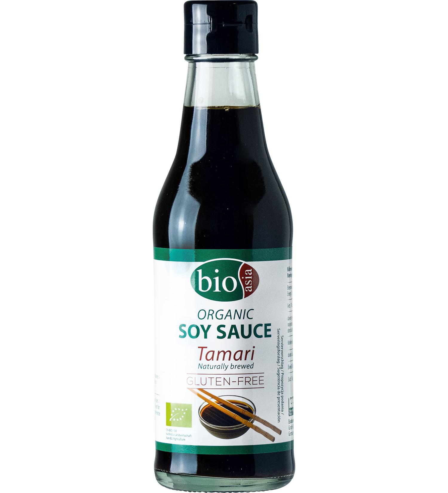 Bioasia BIOASIA Organic Tamari Soy Sauce naturally brewed without additives gluten-free (1 x 250 ml) - Buy Online on GoSupps.com