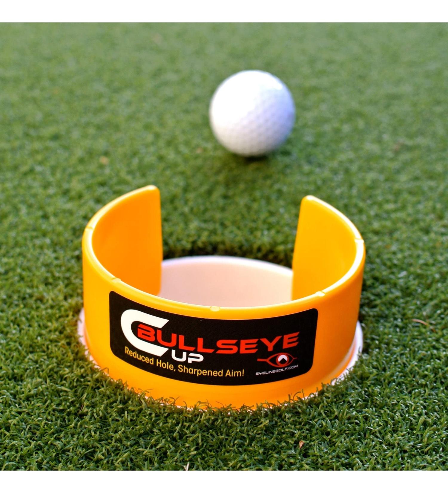 EyeLine Golf Bullseye Cup - Improve Putting Accuracy, Made in USA | 2.5 Size, Speed Control for Breaking Putts | Indoor/Outdoor Portable Aid - Buy Online on GoSupps.com