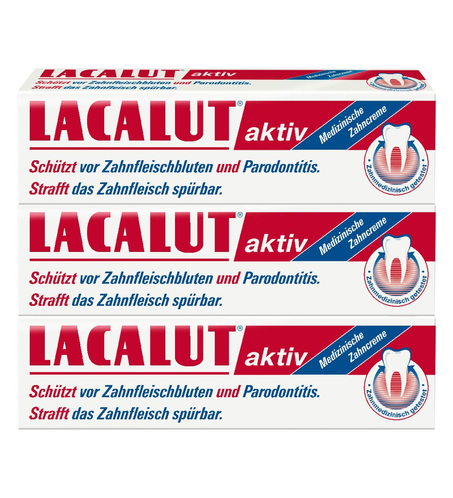 Lacalut Active Toothpaste 100ml | Strengthen Gums & Effective Dental Care | Buy 3 for Optimal Results - International Shipping Available - Buy Online on GoSupps.com