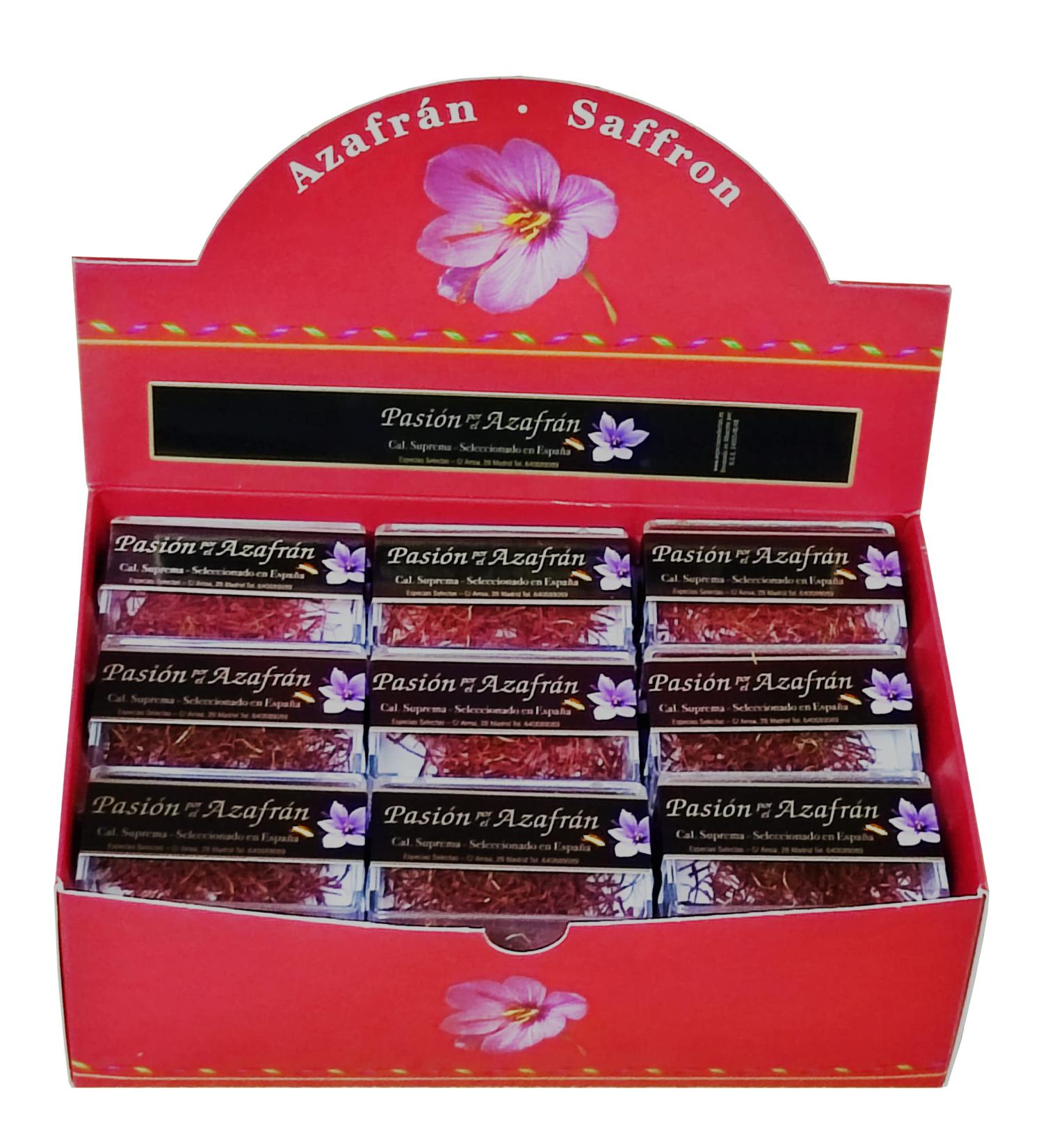  AP PASION POR EL AZAFRAN Box of 36 units x 1 g Azafran Heroes Made in Spain Supreme Class I (ISO 3632-2) Great Flavour and Colour (36 x 1 g) - Buy Online on GoSupps.com