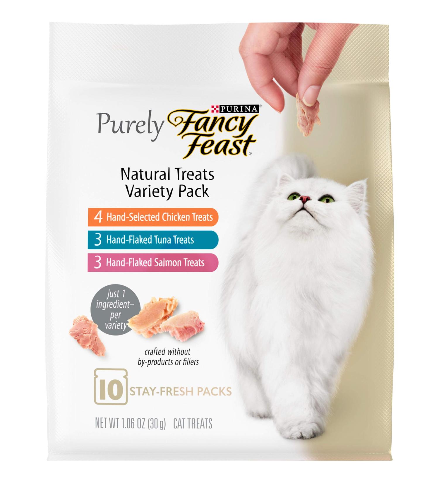 Purina Fancy Feast Limited Ingredient Cat Treats Meaty Bites Variety Pack - 50 Count - Buy Online on GoSupps.com