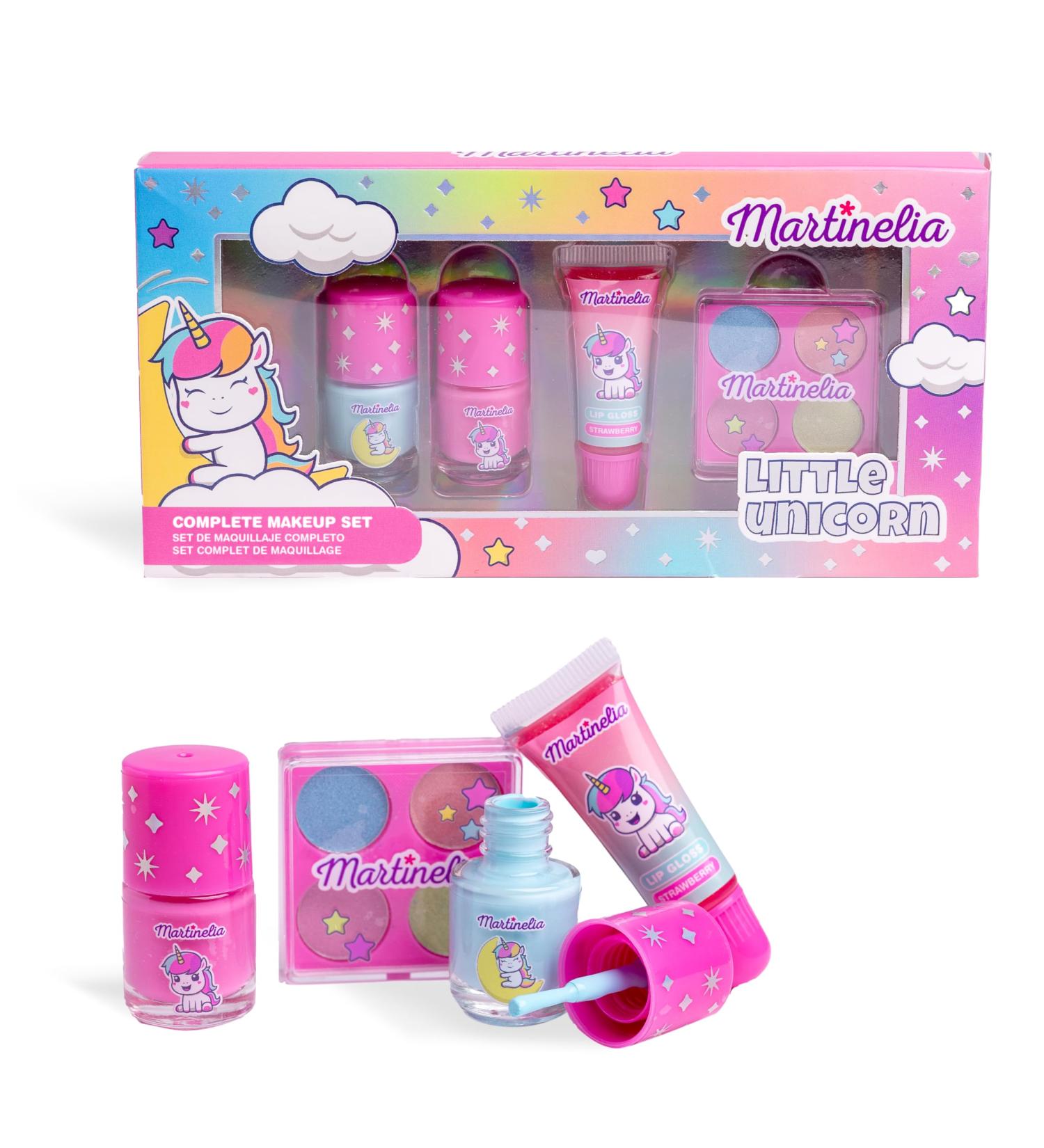  Martinelia MARTINELIA - Unicorn Complete Makeup Set - 2 Varnishes 4 Eyeshadows 1 Gloss - Children's Makeup - Girl Gift Set - Buy Online on GoSupps.com