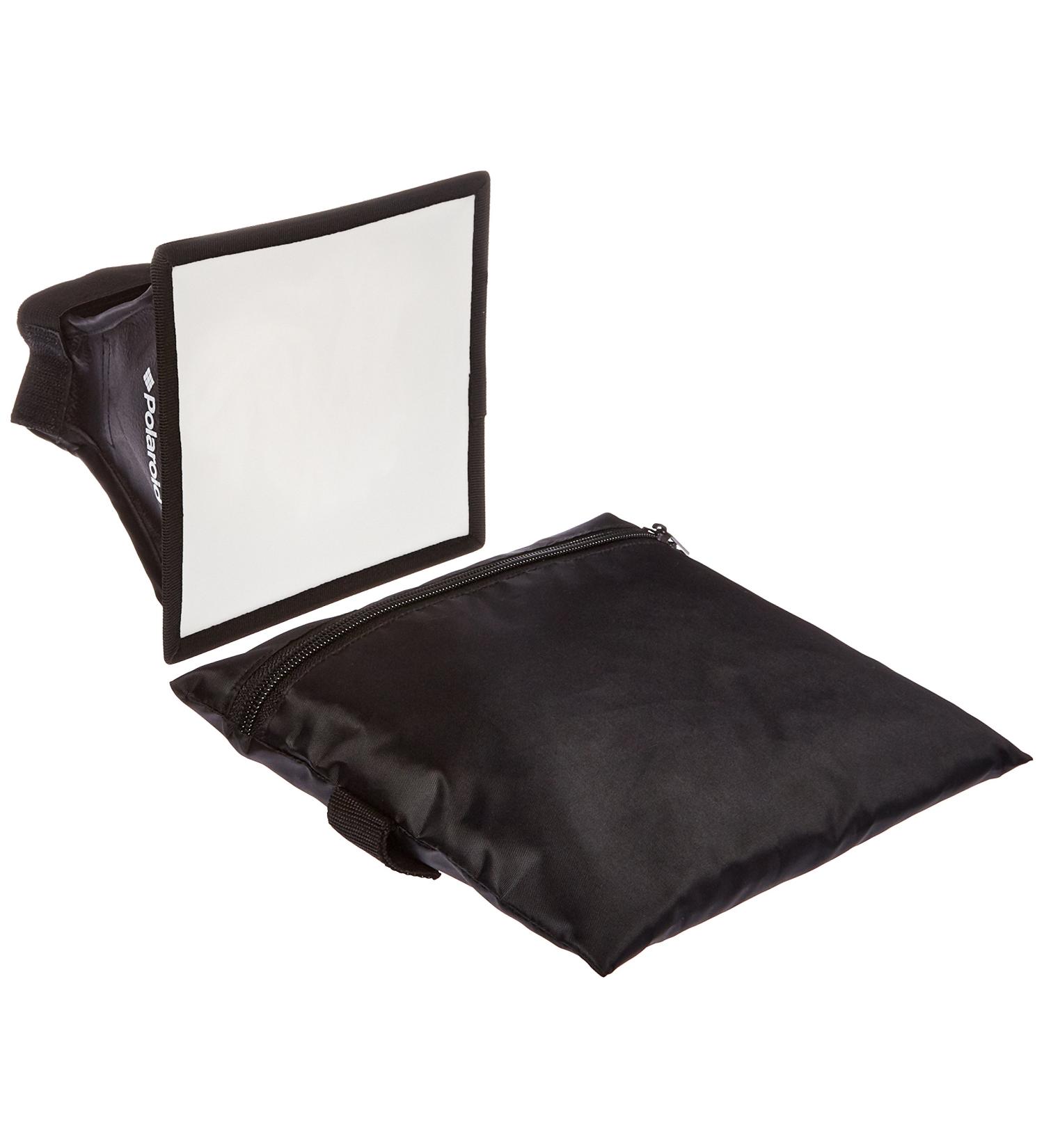 Polaroid Universal Studio Soft Box Flash Diffuser for Canon EOS, Nikon, Olympus, Pentax, Panasonic, Sony, Sigma, & Other External Flash Units (7" x 6" Screen)