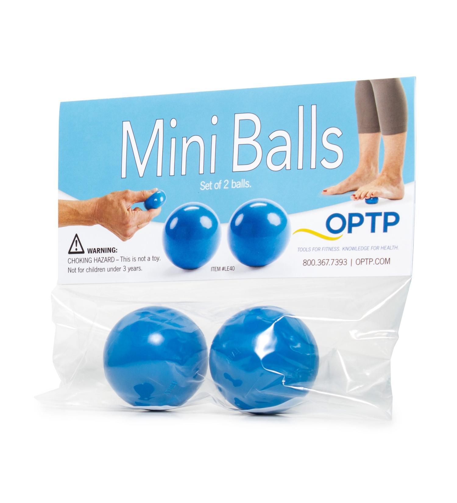 OPTP Mini Balls - Vinyl Construction for Therapeutic Self-Massage (2 Pack) - Buy Online on GoSupps.com