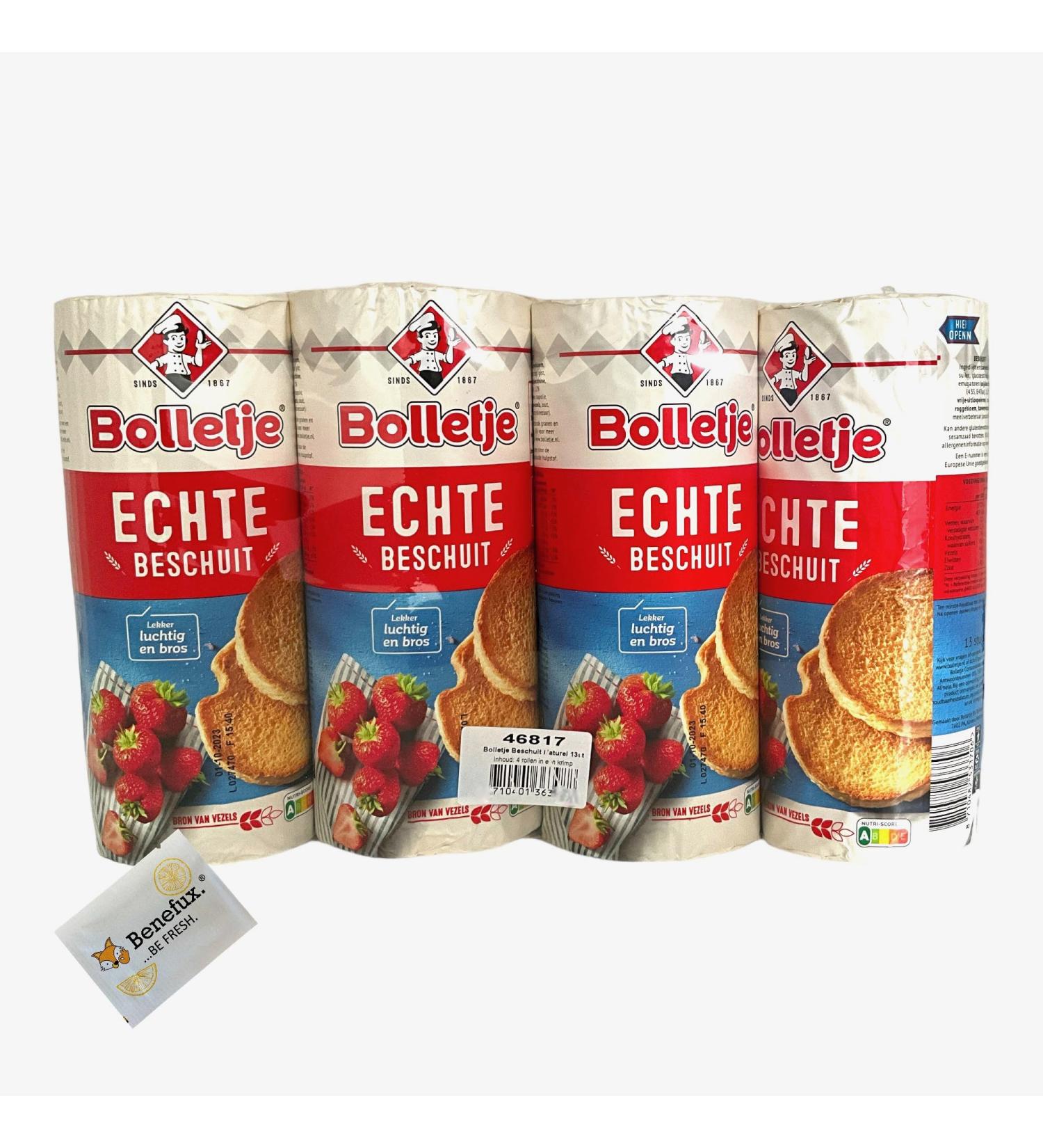 Buy Bolletje Beschuit Naturel Multipack 4x150g + Benefux Refreshing Towel - International Shipping Available - Buy Online on GoSupps.com