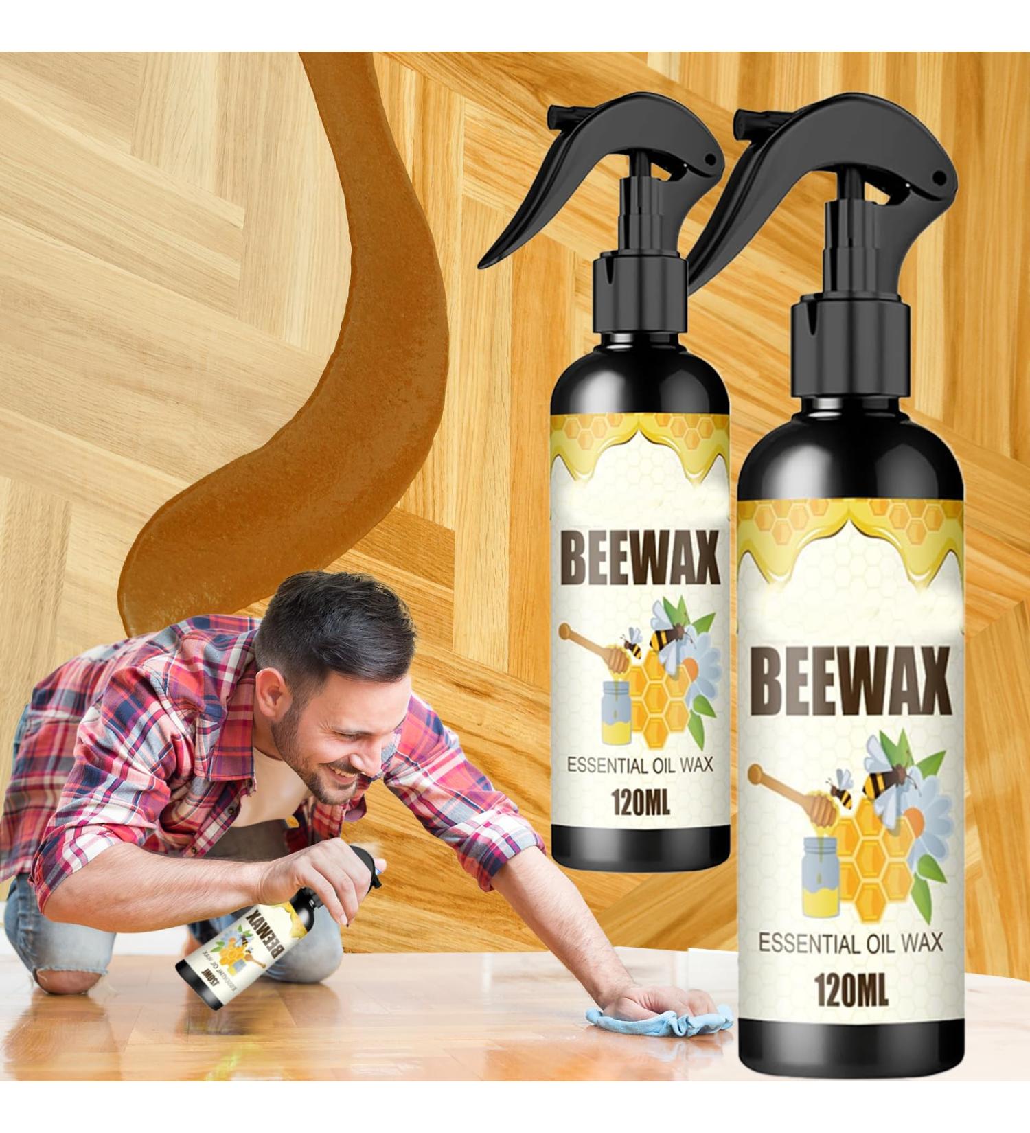 Natural Micro-Molecularized Beeswax Spray 120ml Ouhoe Beeswax Spray Cleaner Beeswax for Wood Beeswax Spray Cleaner & Restorer Bundle for Furniture Floor Tables 2pcs - Buy Online on GoSupps.com