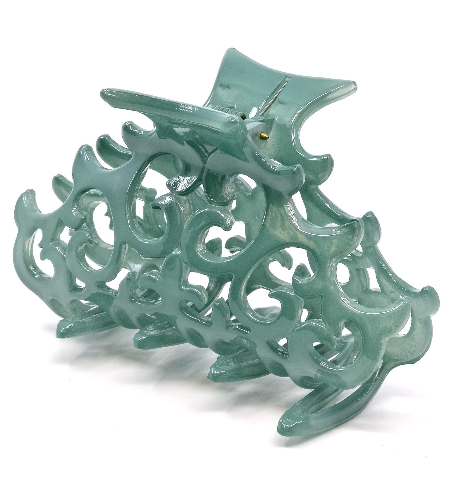Camila Paris CP2403 Large Green French Hair Clips for Women - Antique Girls Hair Claw Jaw Fashion 3.5 Inch - Durable Styling Accessories Made in France - Buy Online on GoSupps.com