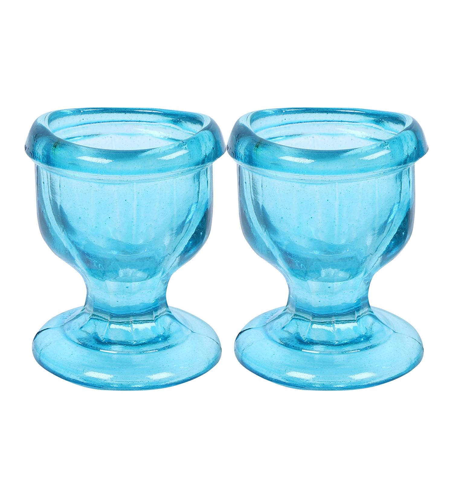 Eye Wash Cup Set - Effective Eye Cleansing Kit for Home and Travel - 2 Pack Sky Blue - Buy Online on GoSupps.com