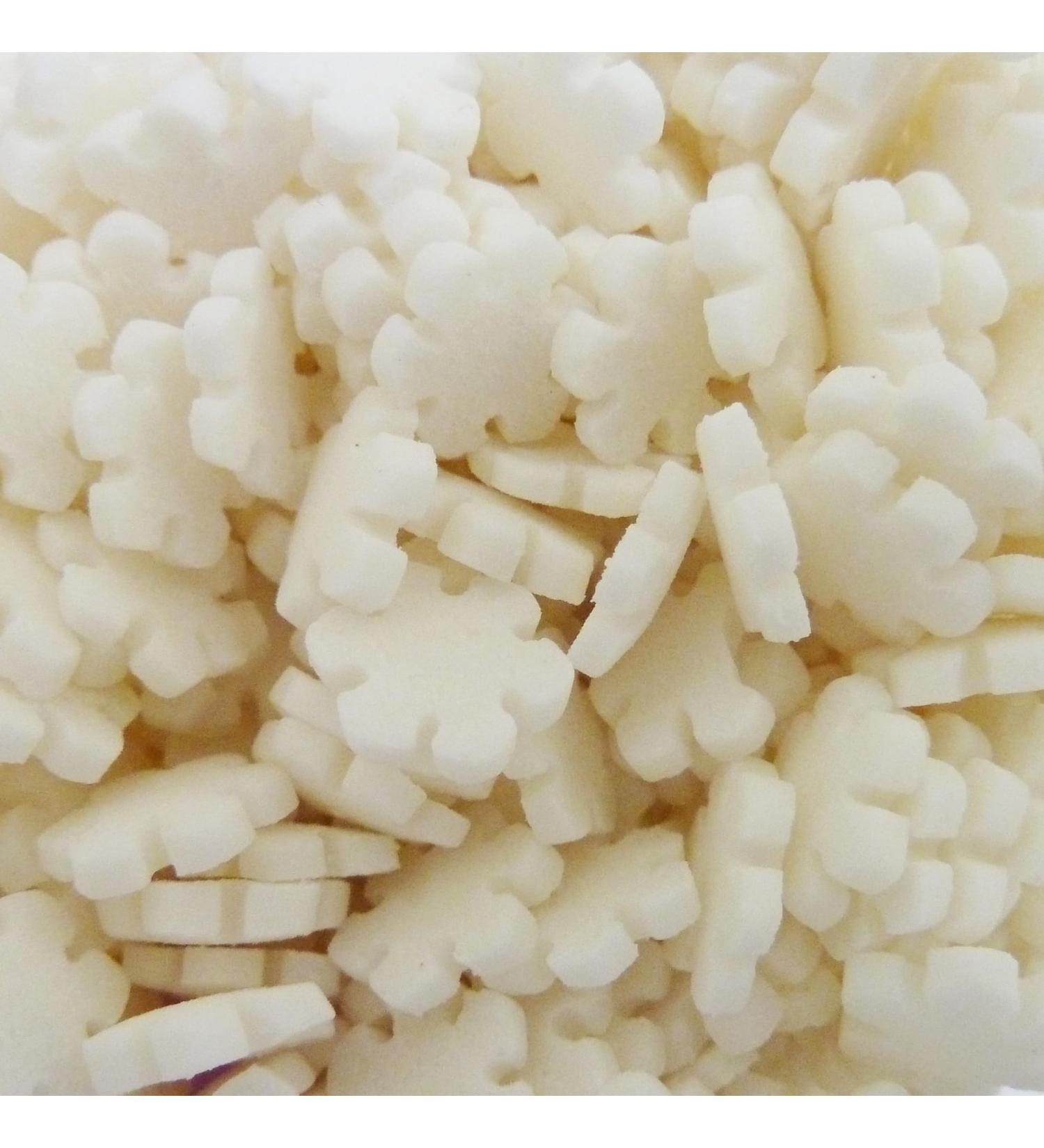 Scrumptious - Christmas White Snowflake Sugar Shapes Cake Topper Sprinkles - 25g Edible Matt Sugar Festive Cupcake Decorations - Ideal For Xmas Themed Party Cakes And Bakes - Buy Online on GoSupps.com