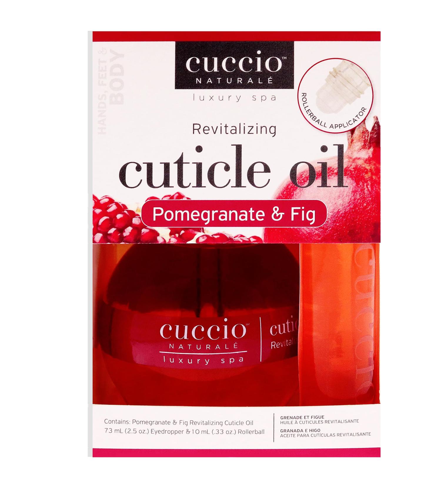 Cuccio Naturale Revitalizing Cuticle Oil Duo Pack Pomegranate & Fig- 75ml and 10ml Roll-on Pomegranate 85 ml (Pack of 1) - Buy Online on GoSupps.com