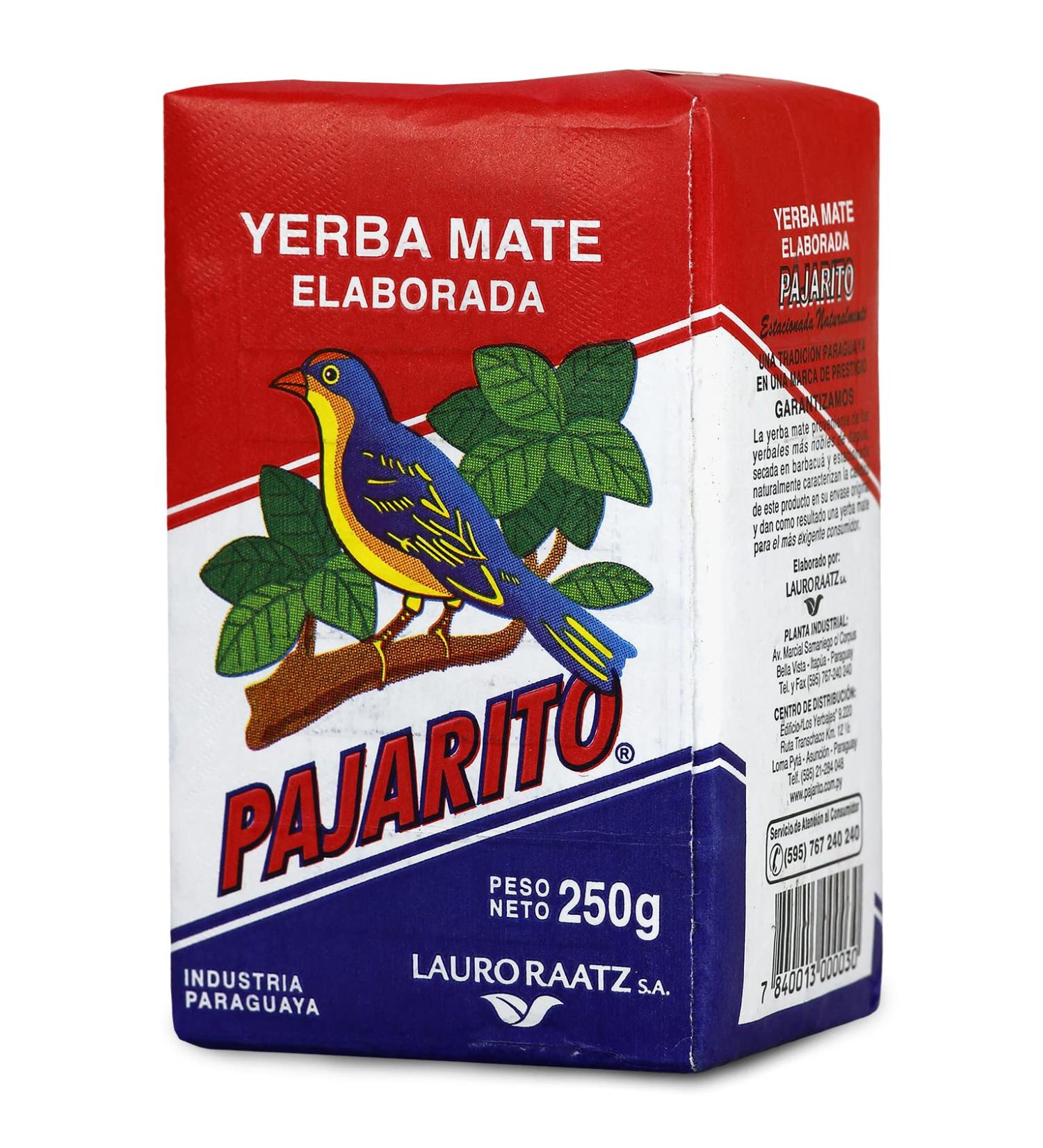 Pajarito Yerba Mat Traditionnel 1.25 kg (5x250g) - Mat de Paraguay | Boisson d toxifiante et nergisante - Buy Online on GoSupps.com
