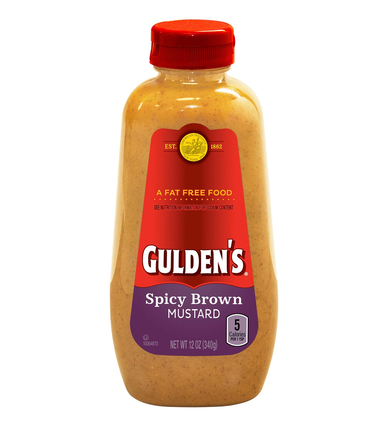 Gulden's Spicy Brown Mustard 12 oz - Rich and Flavorful Condiment - Buy Online on GoSupps.com