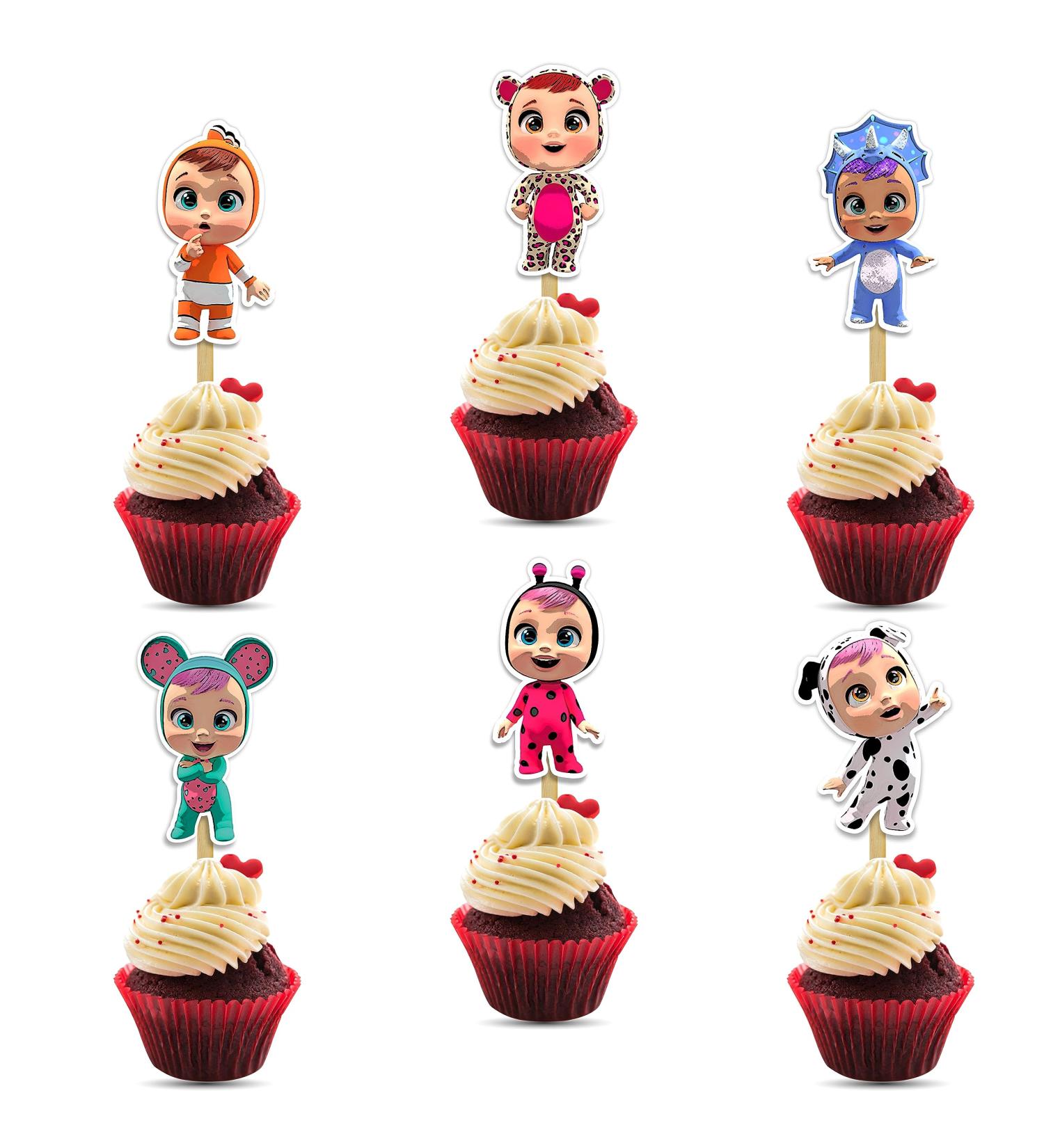 Seyal Cry Babies Cupcake Topper Seyal Cry Babies Cupcake Decoration - Buy Online on GoSupps.com