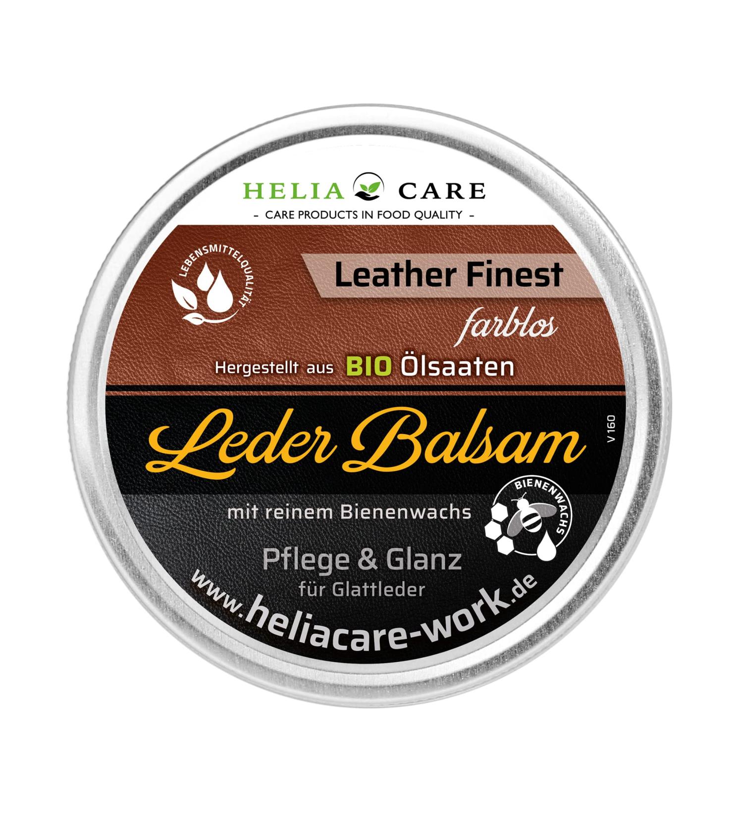 HeliaCARE Bio Premium Leather Balm - Colorless 300ml for Clothing Shoes Handbags Cars & Equestrian Sports | Global Shipping Available - Buy Online on GoSupps.com