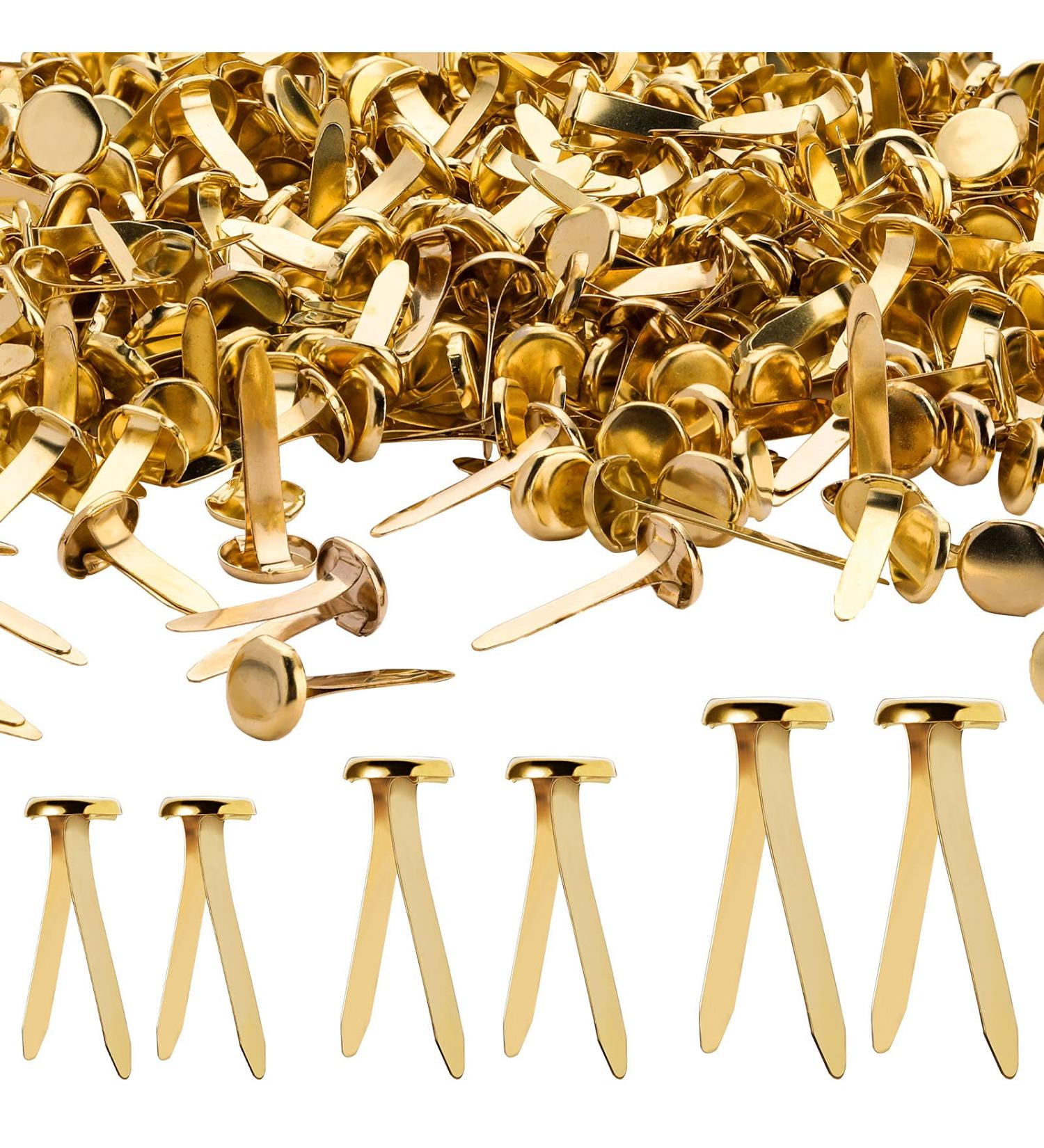 500 Pieces Mini Brads Fasteners Brass Paper Fasteners Metal Fasteners Round Pastel Brads for Scrapbooking Crafts DIY Projects (0.5 Inch  0.7 Inch  1 Inch) - Buy Online on GoSupps.com