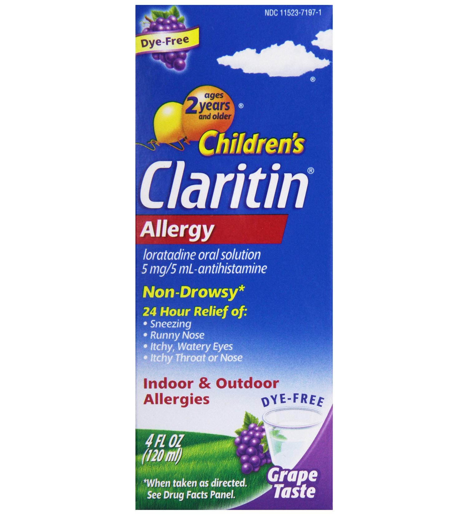 Claritin Kids Allergy Grape Cough Syrup 4 oz - Fast Relief for Children's Allergies | Shop Internationally - Buy Online on GoSupps.com
