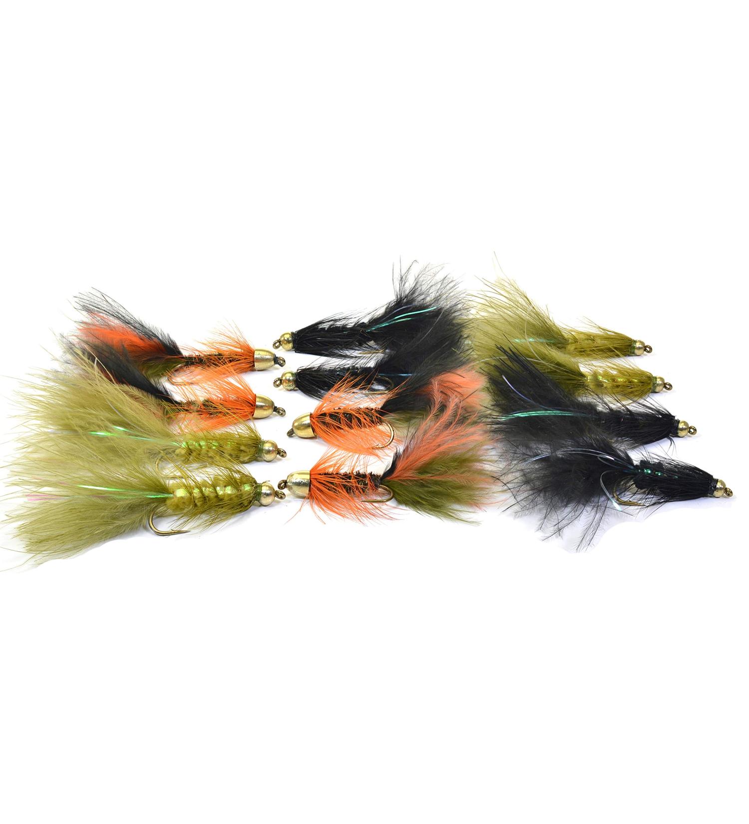 Region Fishing Wooly Bugger Streamer Assortment | Mustad Signature Fly Hooks | Trout and More | 12ct | Hooks #6-8 - Buy Online on GoSupps.com