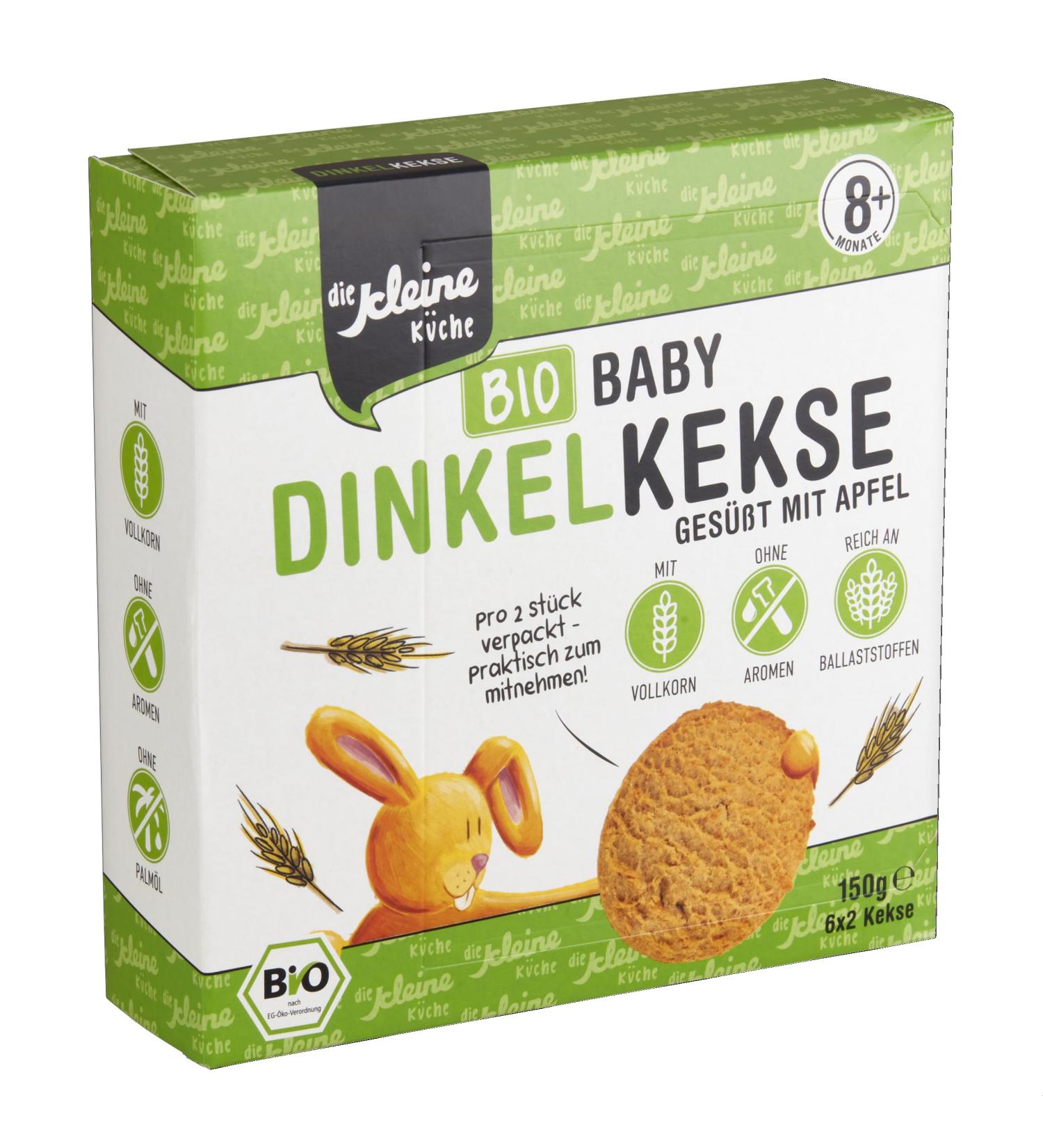Organic Vegan Spelled Cookies for Toddlers | 10 x 150g | Additive-Free Baby Snack in Practical Portion Packs - Buy Online on GoSupps.com
