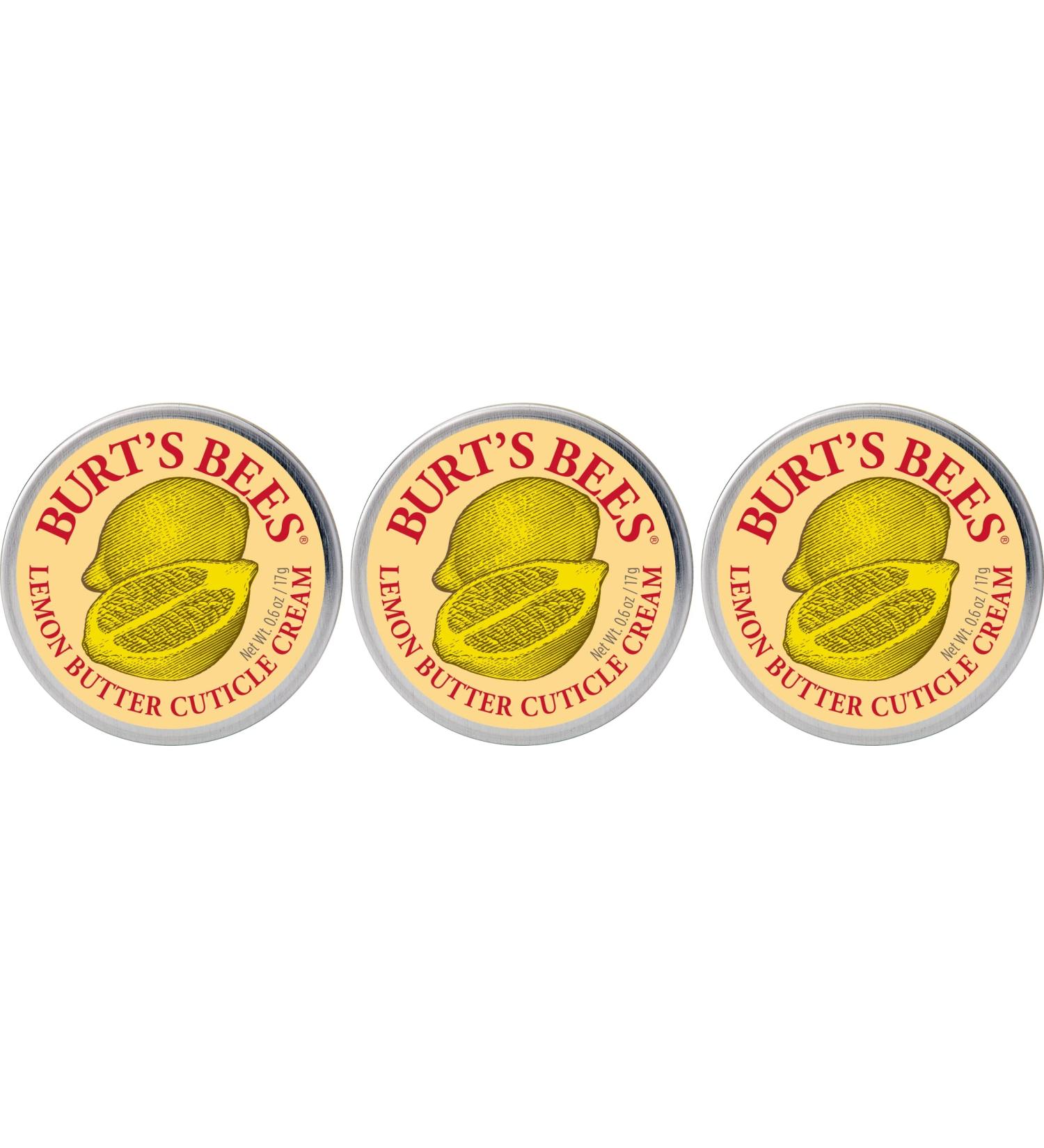 Burt's Bees Lemon Butter Cuticle Cream - 0.6 oz (Pack of 3) | Moisturizing Hand Skin Care for Dry Skin | 100% Natural Formula - Buy Online on GoSupps.com