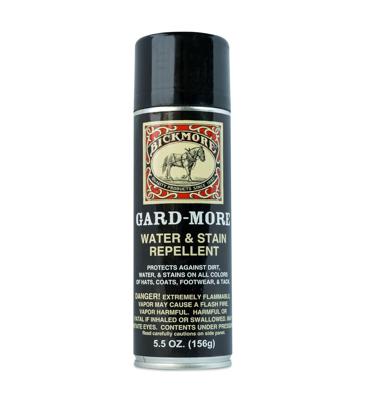 Bickmore Gard-More 5.5oz - Waterproofing Spray for Leather and Suede | Stain Repellent Protector for Boots, Shoes, Clothing, Hats, Jackets - Aerosol - Buy Online on GoSupps.com