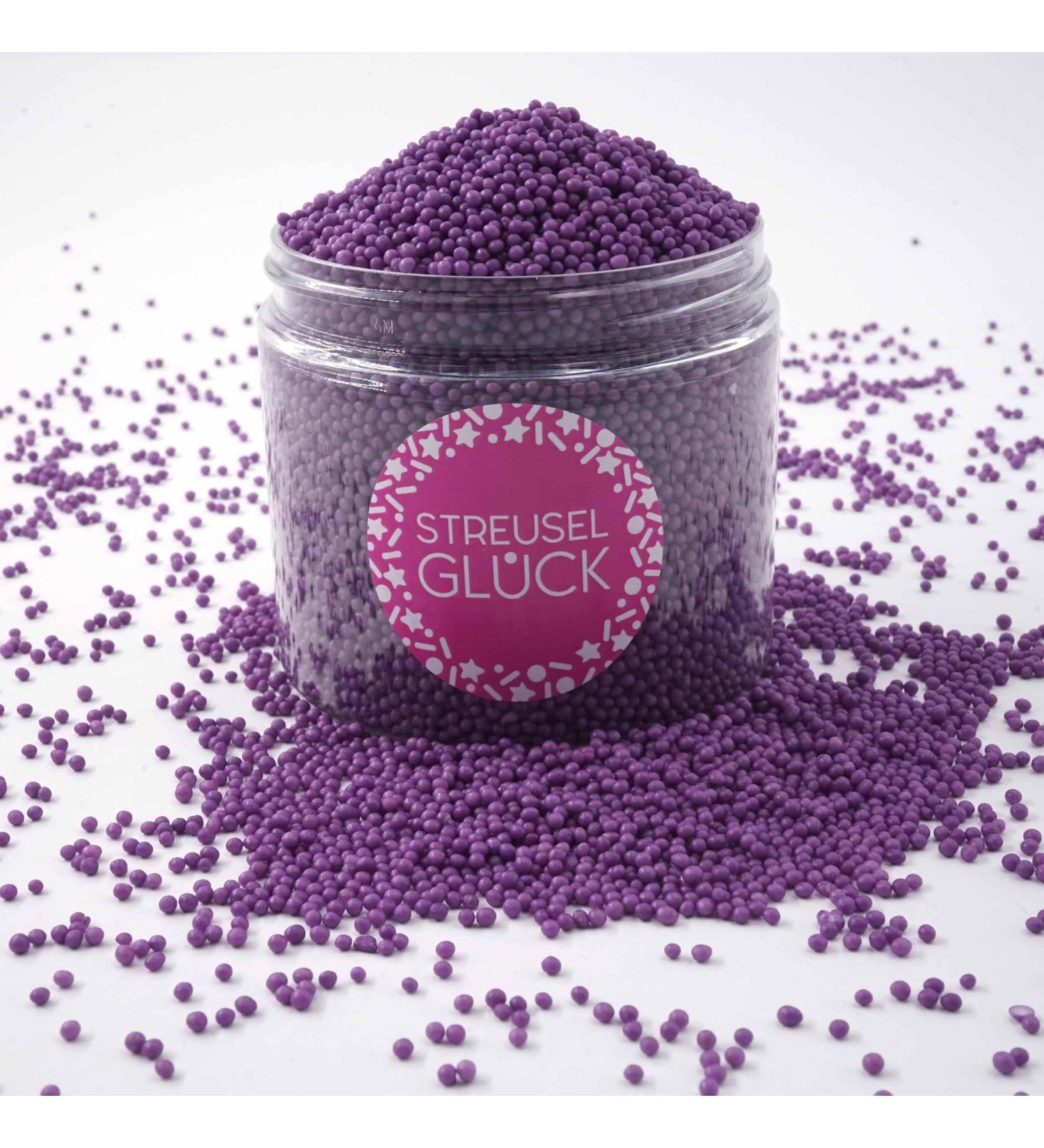 Strussel Happiness Stray Just Pure Lila 180g - Sugar Streusel Tortendendeko Christmas Kuchendeko Birthday Girl - sprinkle decoration cookies cake cake cupcakes - edible scatter