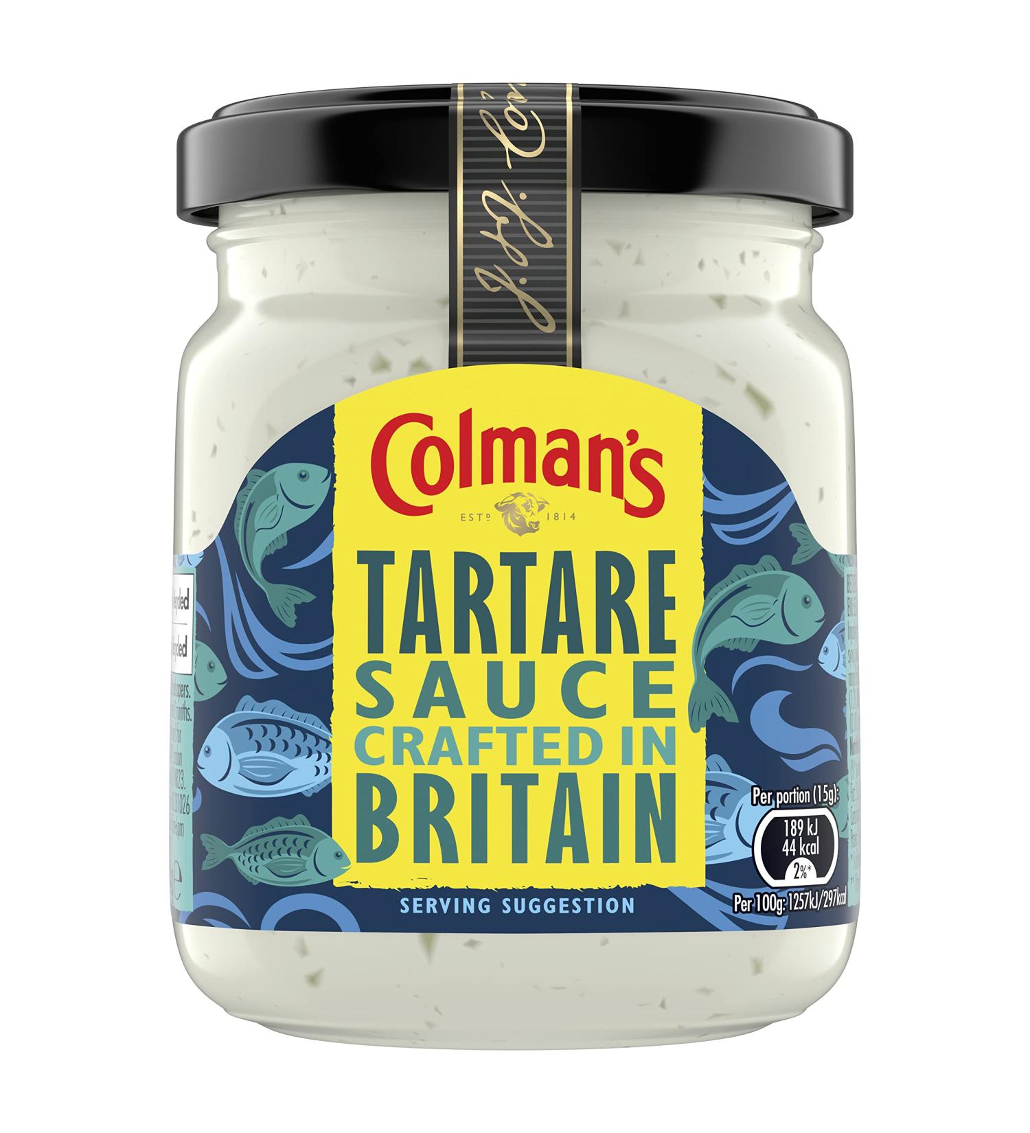 Colman's British Tartare Sauce 144g - Ideal Fish & Chips Condiment (1 Pack) - Buy Online on GoSupps.com