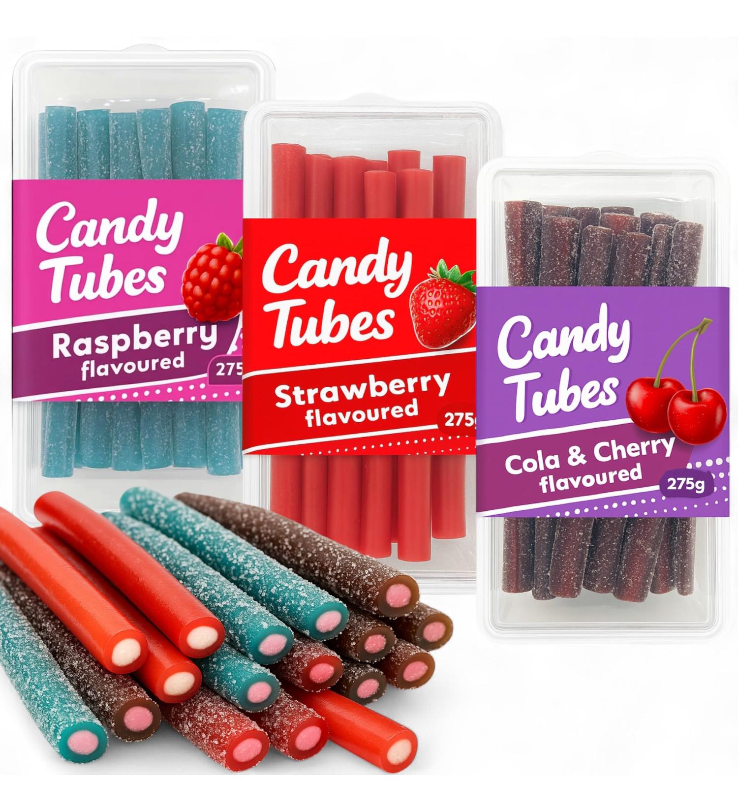 MIJOMA Lot de 3 b tonnets de gommes aux fruits farcis - D couvrez le kola de cerise la fraise et la framboise - Parfait pour profiter et offrir - 3 x 275 g - Buy Online on GoSupps.com