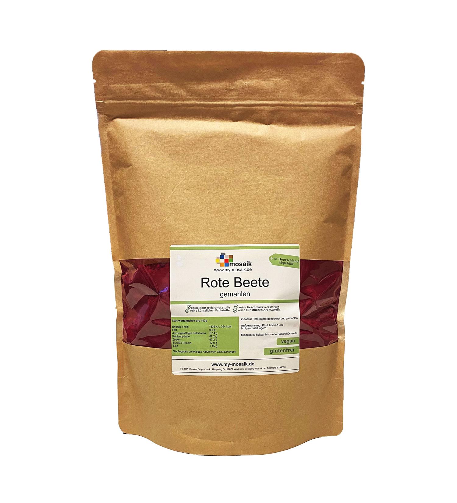Beetroot powder 100% natural - for cooking or coloring by my-mosaik (500) 500.0 grams