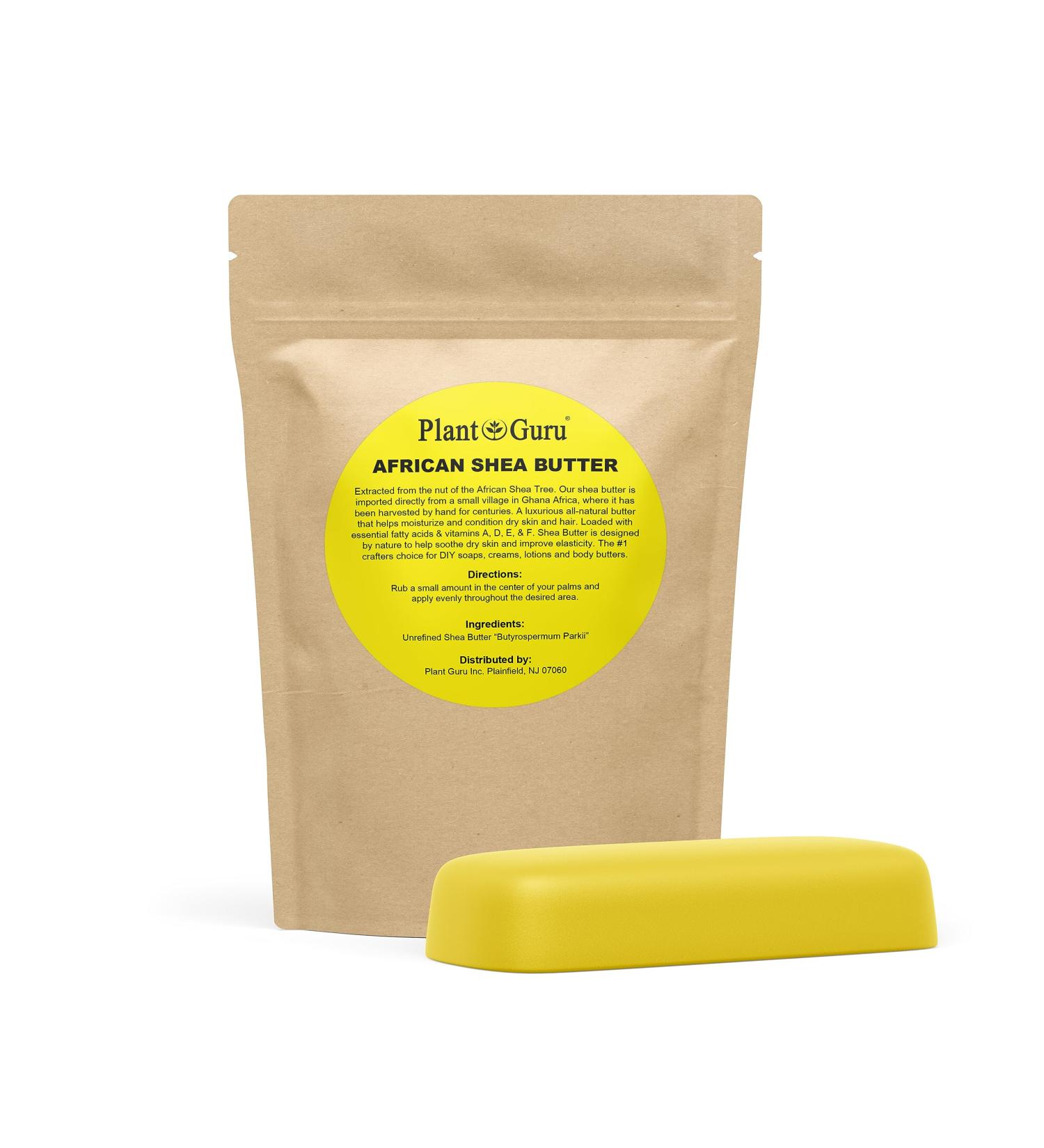 Raw African Shea Butter 8 oz - 100% Pure Natural Unrefined Yellow - Ideal Moisturizer for Skin Hair & DIY Soap | Imported from Ghana - Buy Online on GoSupps.com