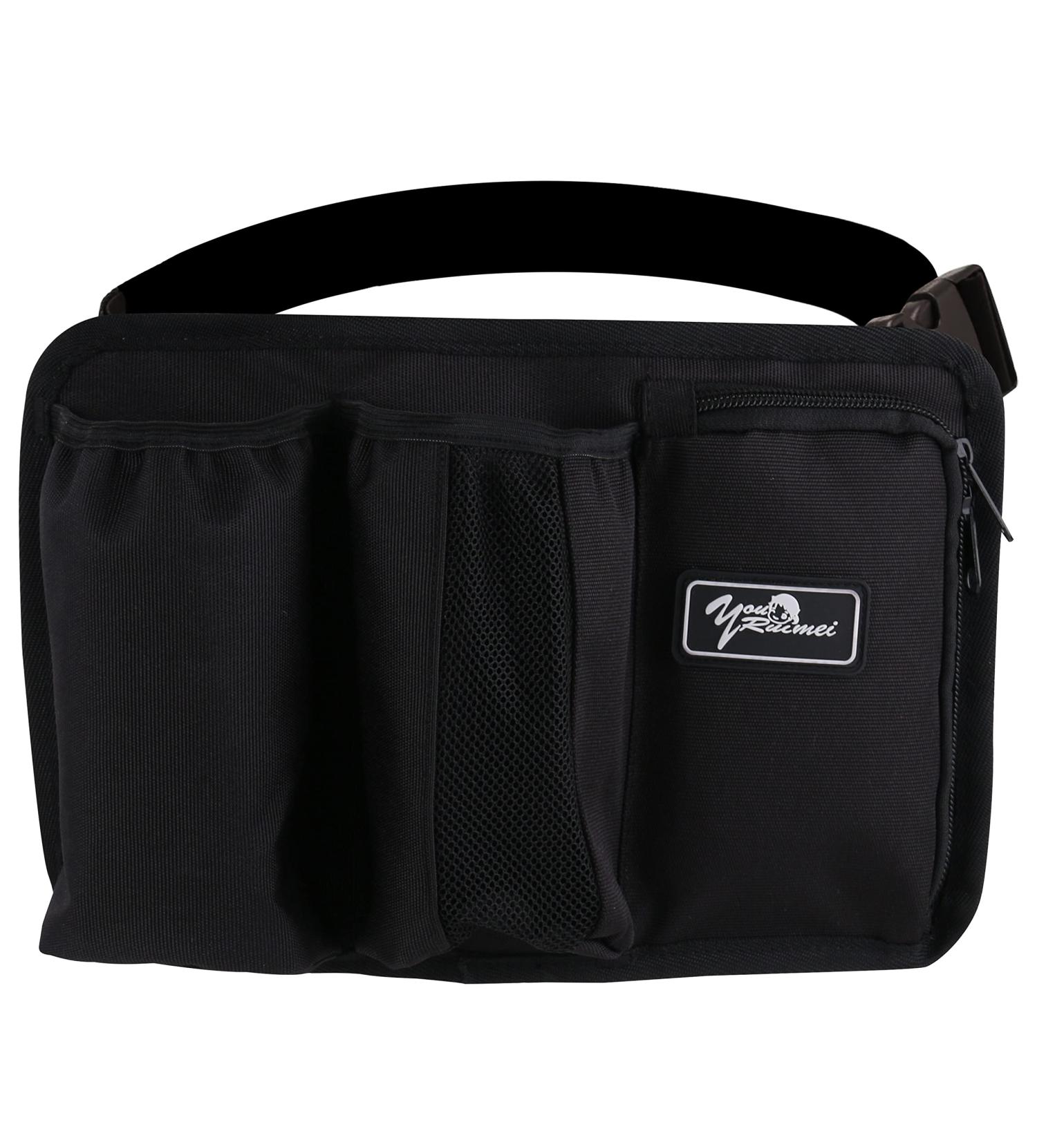 YOURUIMEI YR3KD-9D Black Massage Bottle Bag | Massage Therapist Holster | 3-Bottle Massage Oil Holder - Buy Online on GoSupps.com