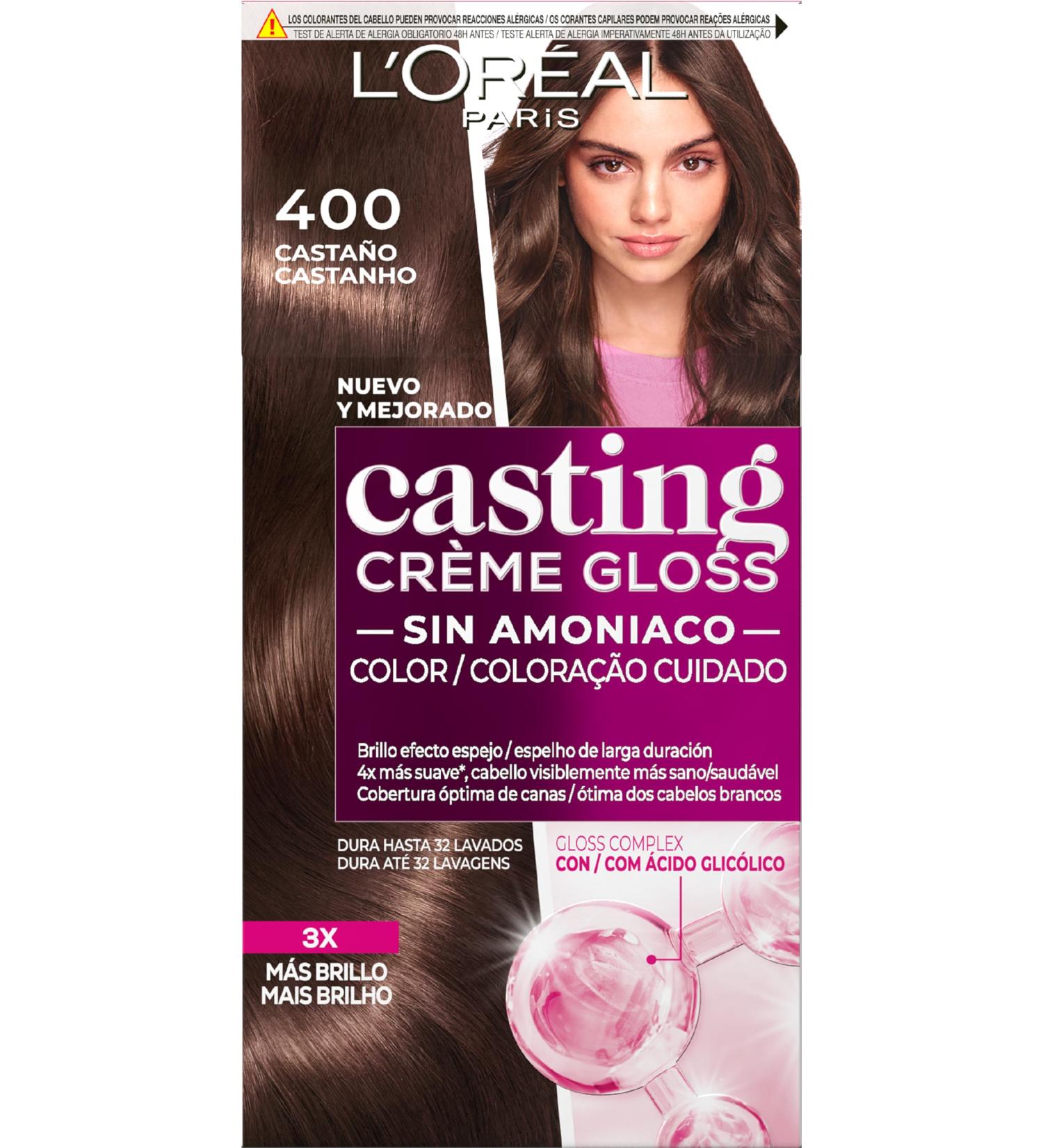 L'Oreal Casting Cream Gloss Coloration Cheveux - Couleur: 400 brun - Buy Online on GoSupps.com