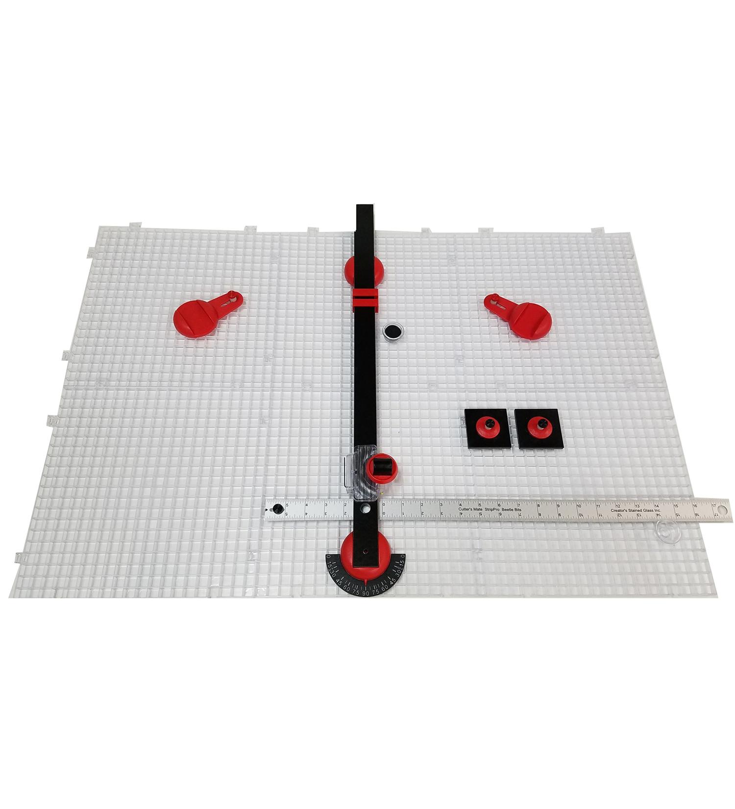 Creator's Ultra Beetle Bits Glass Cutting System - 6 Waffle Grids & Beetle Glass Cutter - USA Made - Buy Online on GoSupps.com