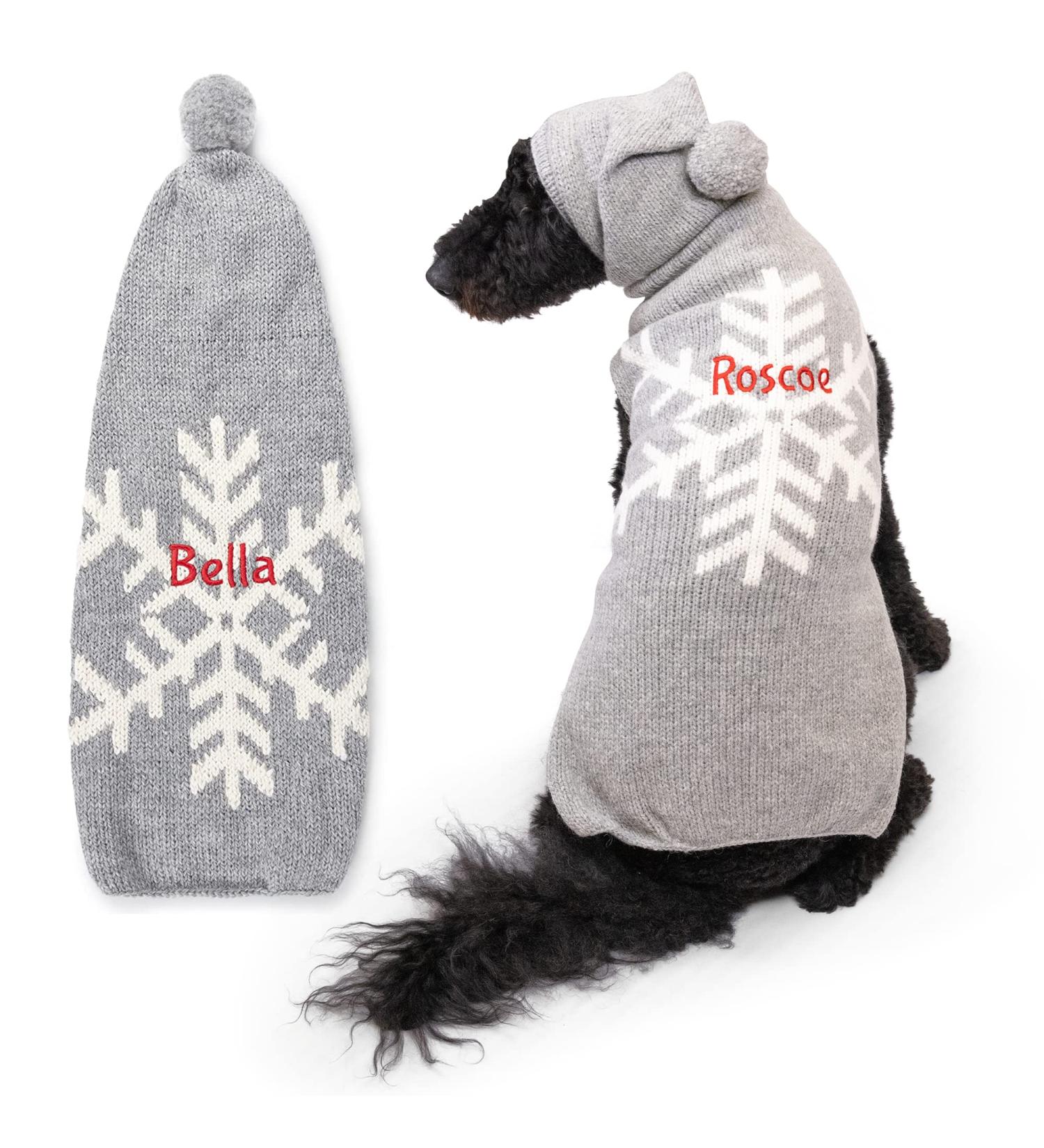 Custom Embroidered Personalized Dog Sweater | Warm Knit Wool Winter Sweater for Dogs - Large - Buy Online on GoSupps.com