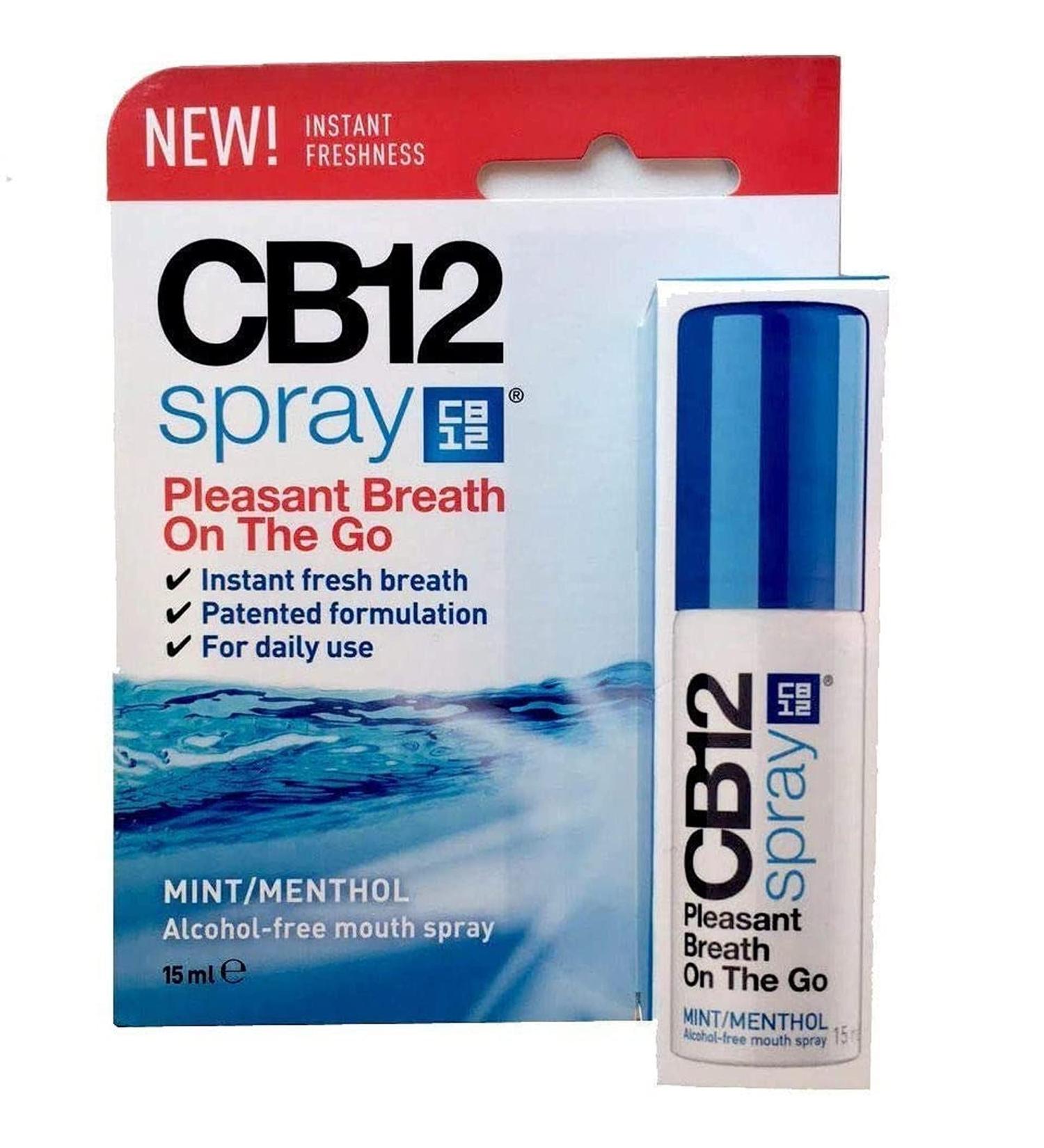 5 x CB12 Spray 15 ml for Fresh Breath Without Alcohol 15 ml (Pack of 5) - Buy Online on GoSupps.com