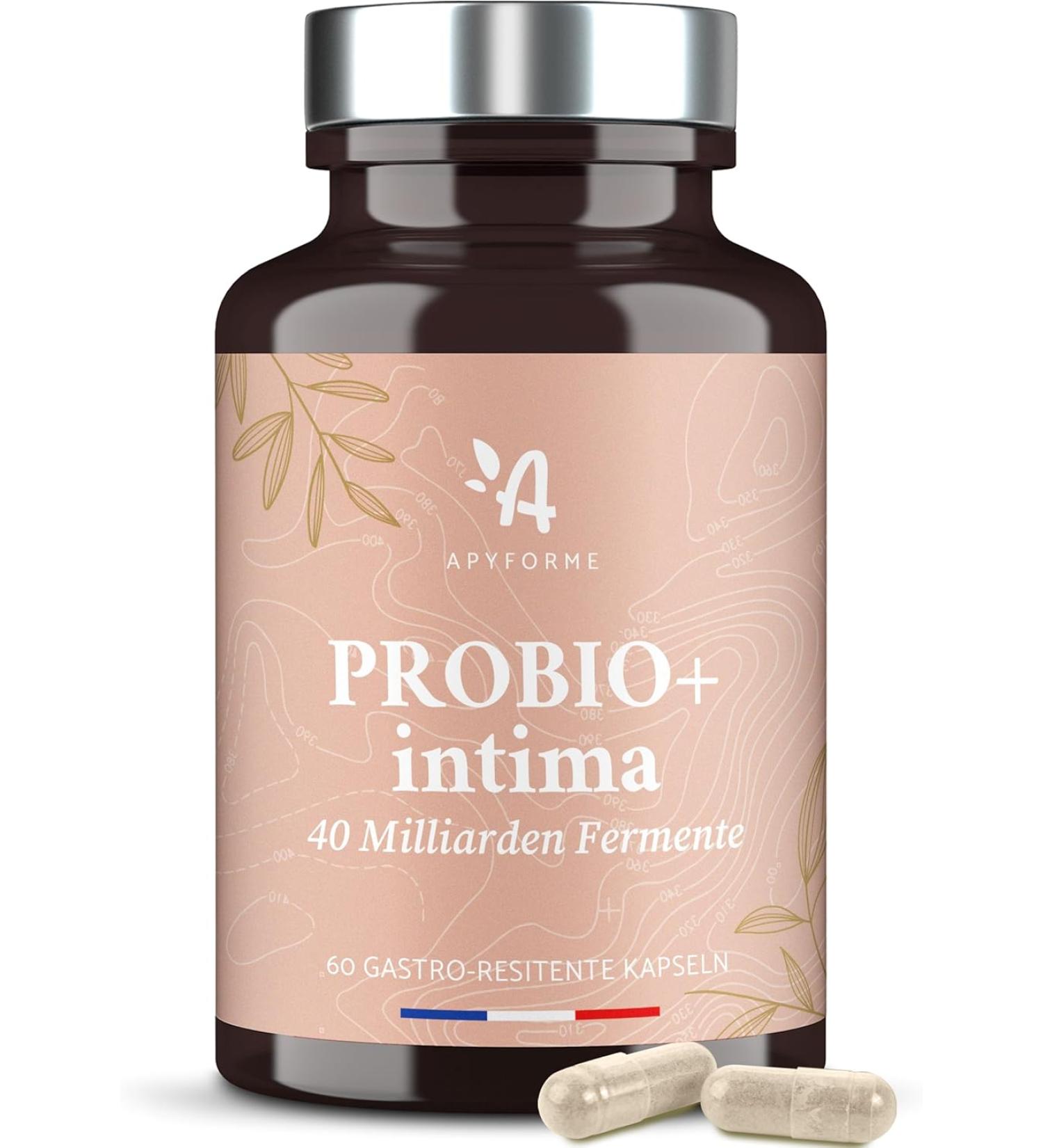 Apyforme Probiotics for Women Vaginal Health - 40 Billion CFU - 4 Lactobacillus Strains - 100% French - Probio+ Intima - Buy Online on GoSupps.com