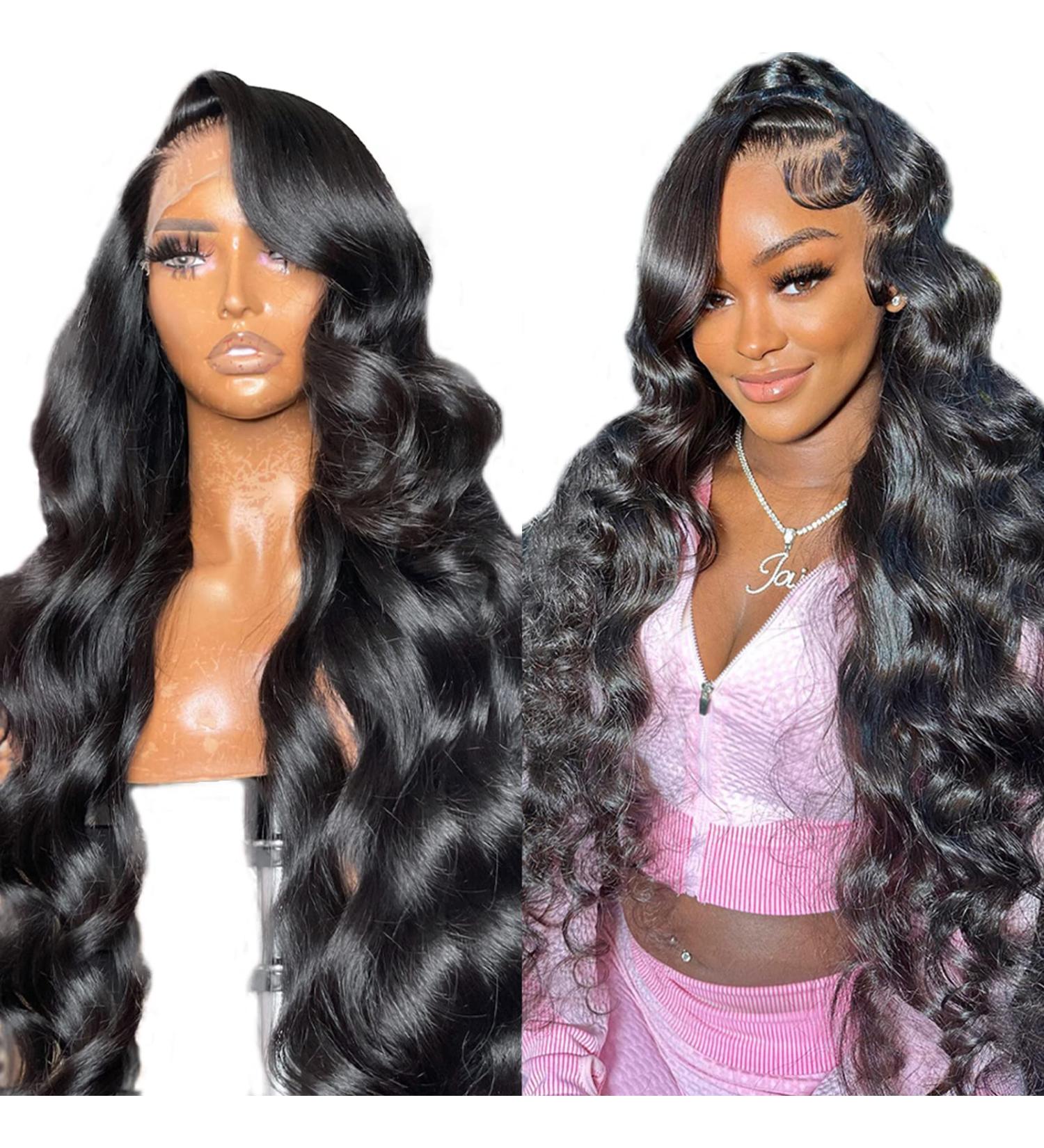 26 Doiwile HD Transparent Lace Front Body Wave Wig - Pre Plucked Human Hair for Black Women - Buy Online on GoSupps.com