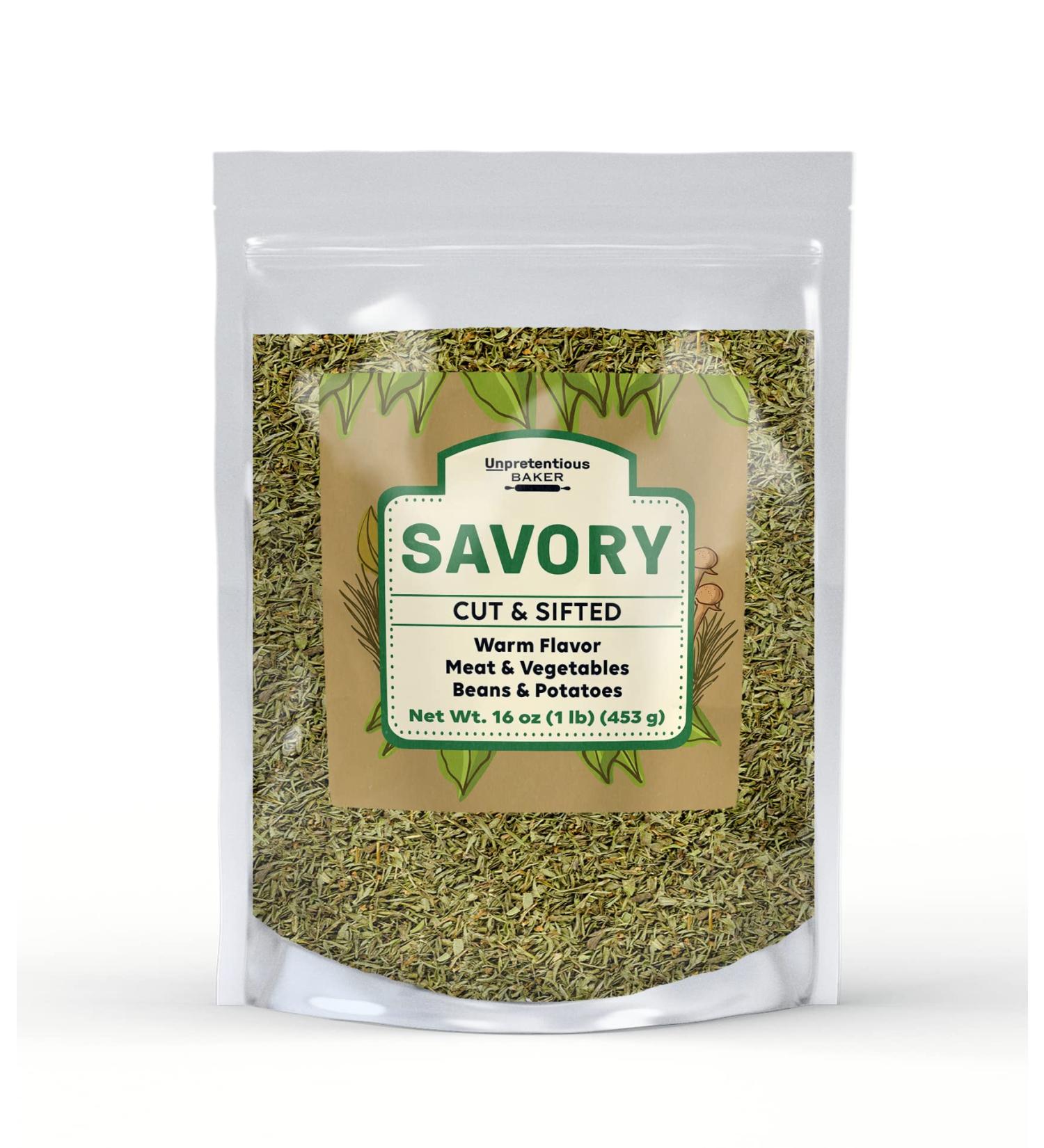 Savory Cut & Sifted 1lb Thyme-Like Flavor for Meat & Vegetables - Buy Online on GoSupps.com