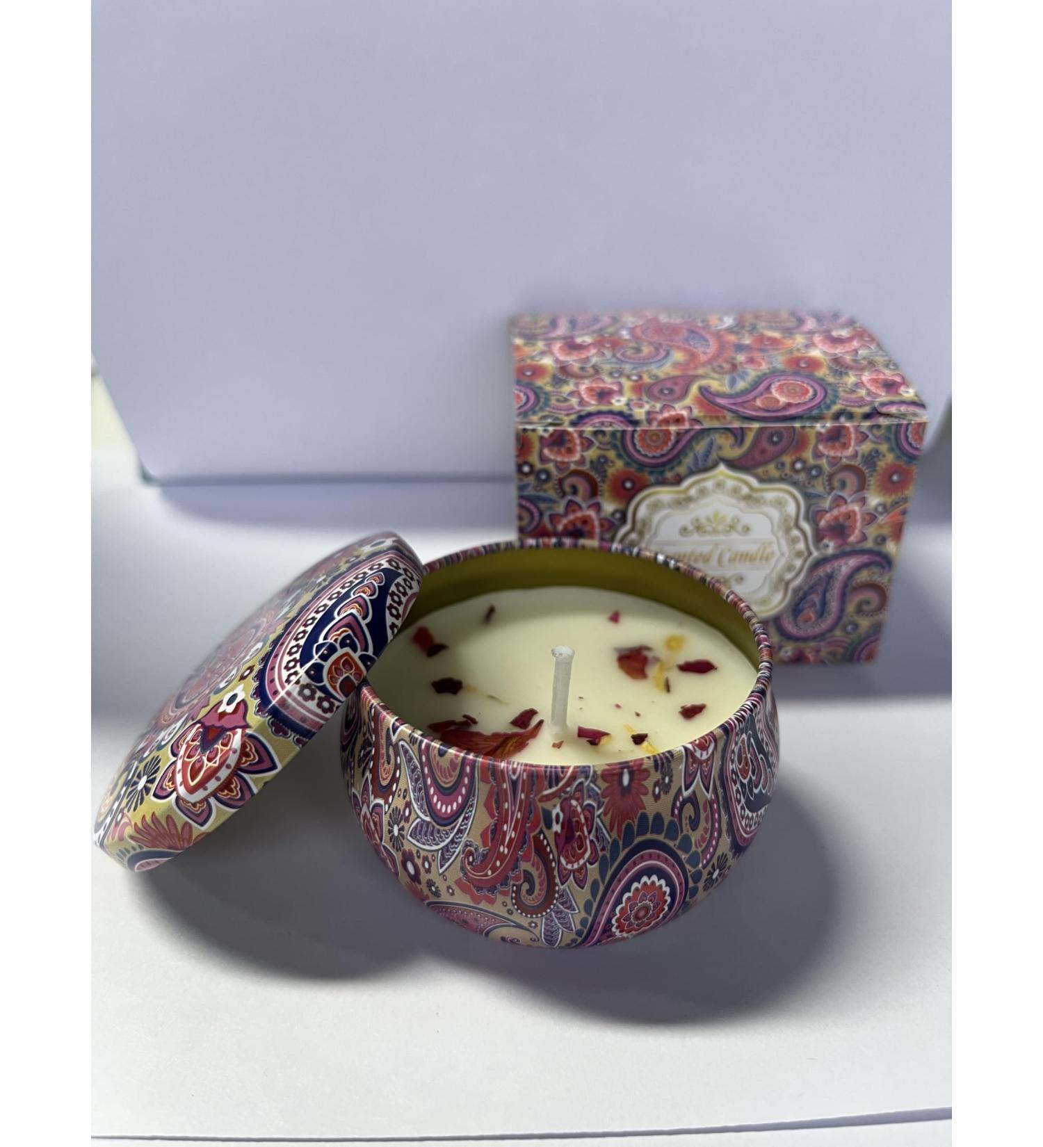 Scented Candle Gift Soy Wax Vanilla & Lemon Scents Stress Relief Candles for Home