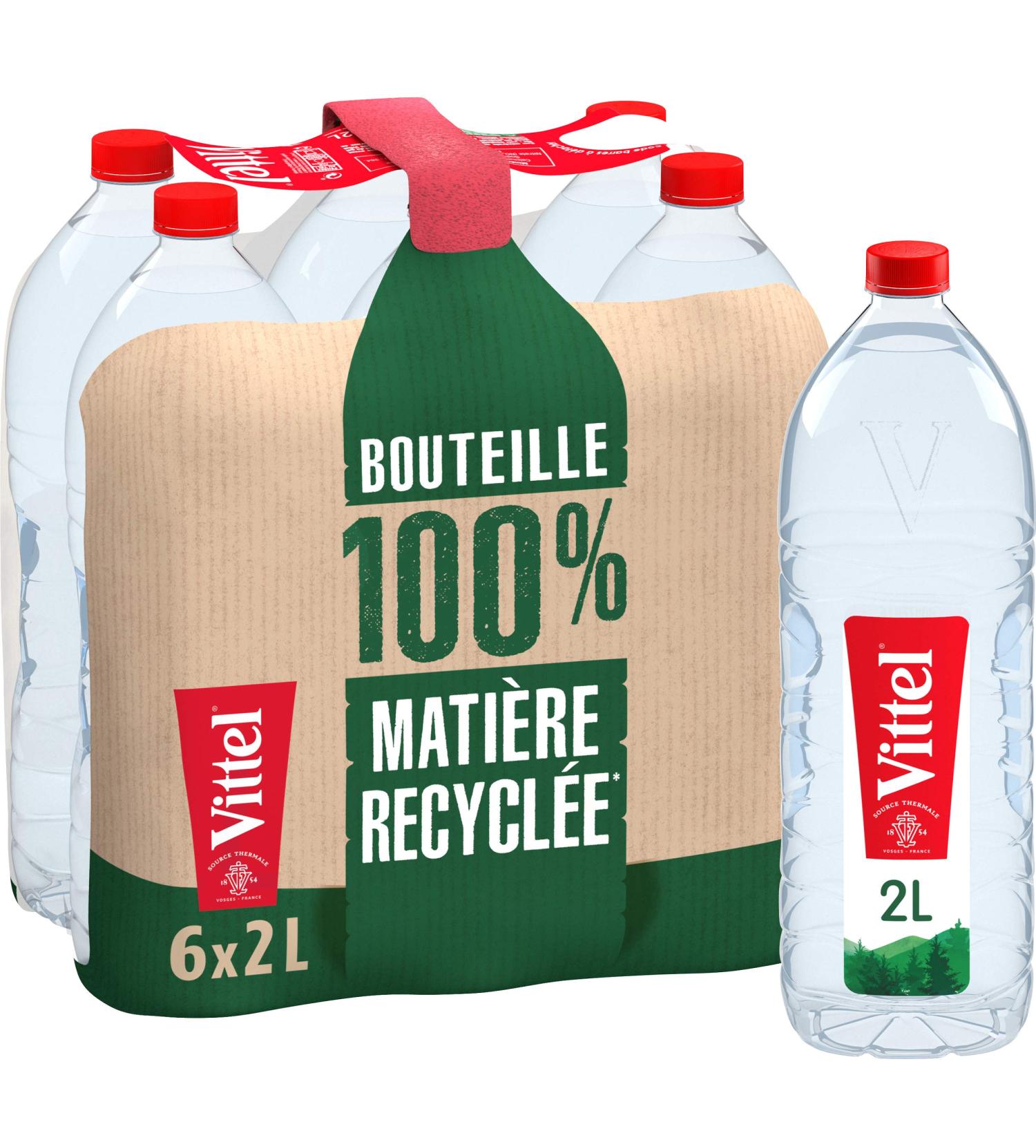 Vittel Natural Mineral Water 6 x 2 L - Buy Online on GoSupps.com