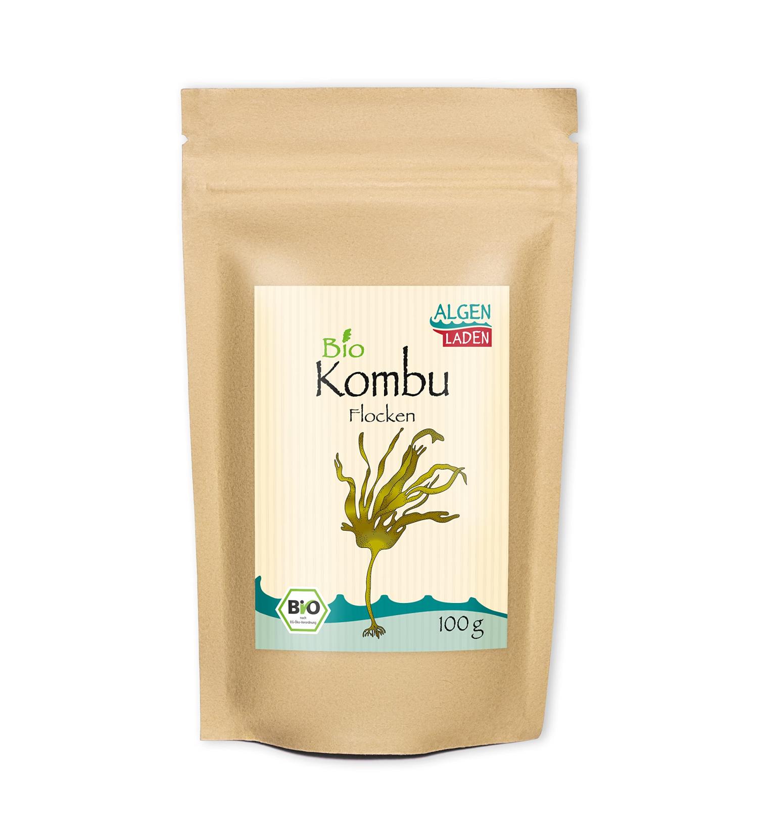 Buy Algae Shop Bio Kombu Flakes 100g | Edible Algae for Dashi | Raw Vegan Flakes | Atlantic Source | International Shipping - Buy Online on GoSupps.com
