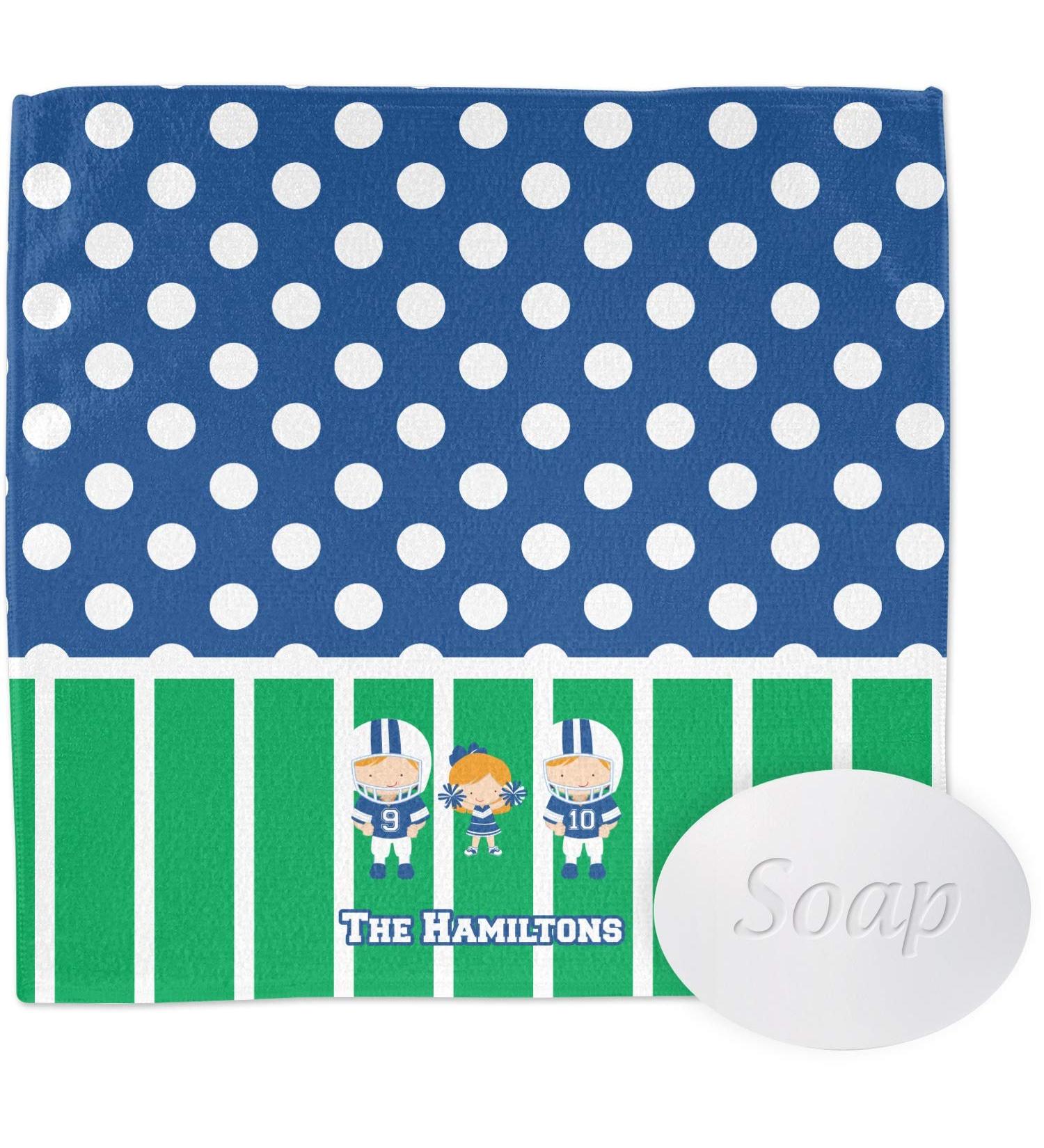YouCustomizeIt Personalized Football Washcloth