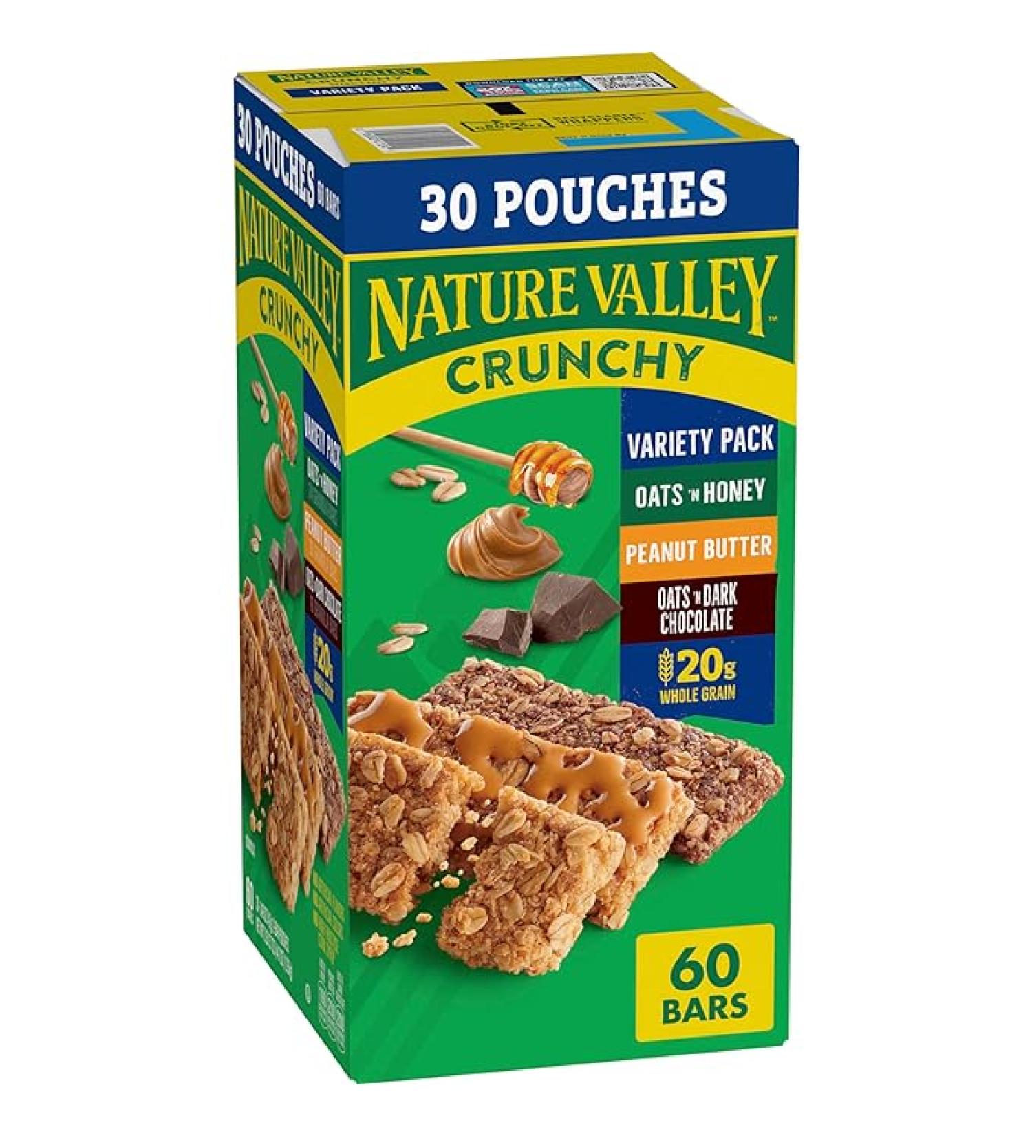 Nature Valley Crunchy Value Pack - 1.49 oz, 30 ct (60 Bars) - Buy Online on GoSupps.com
