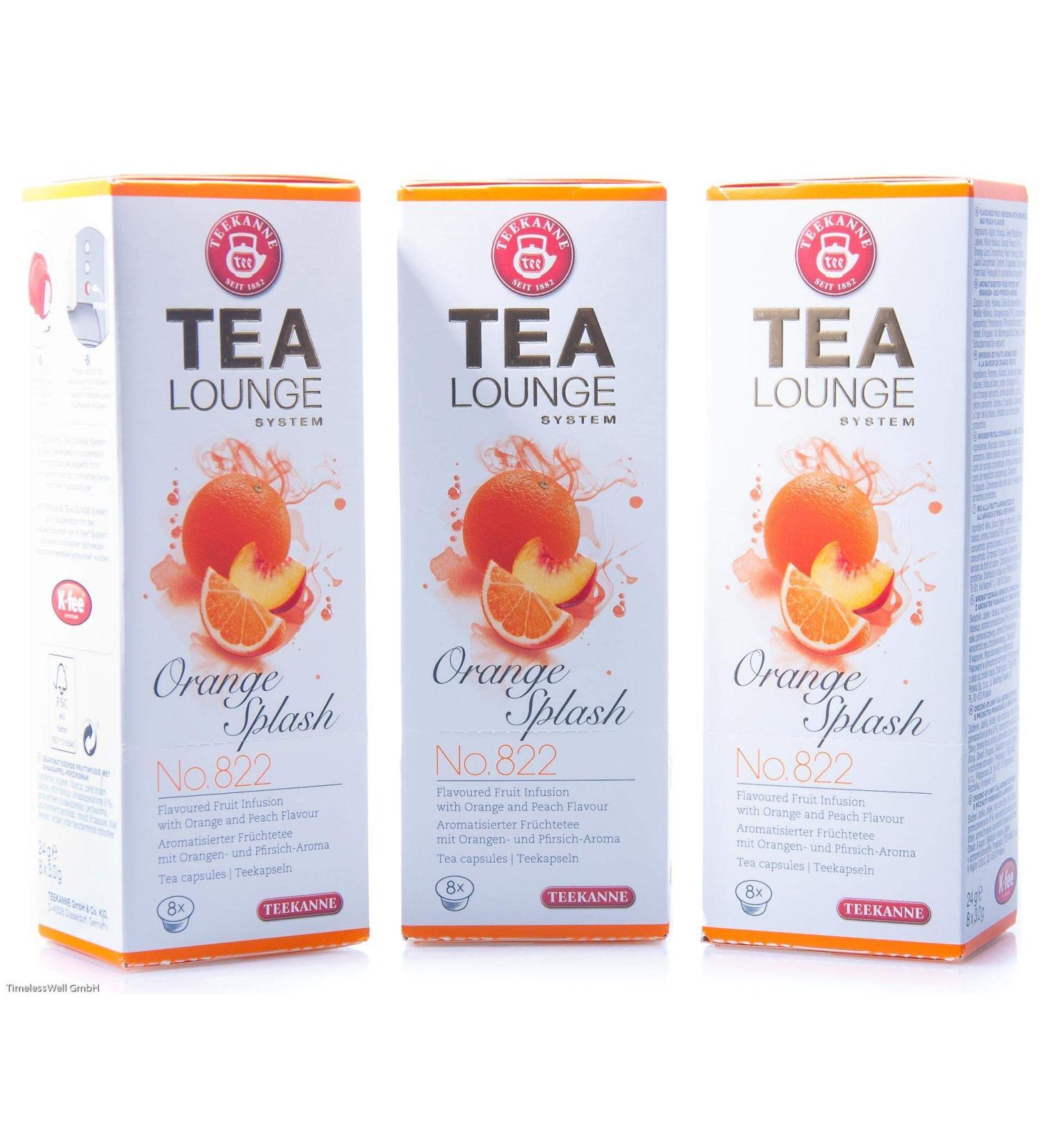 Tealounge Tealounge Pack of 3 boxes of 8 Orange Splash tea capsules No. 822 - Buy Online on GoSupps.com