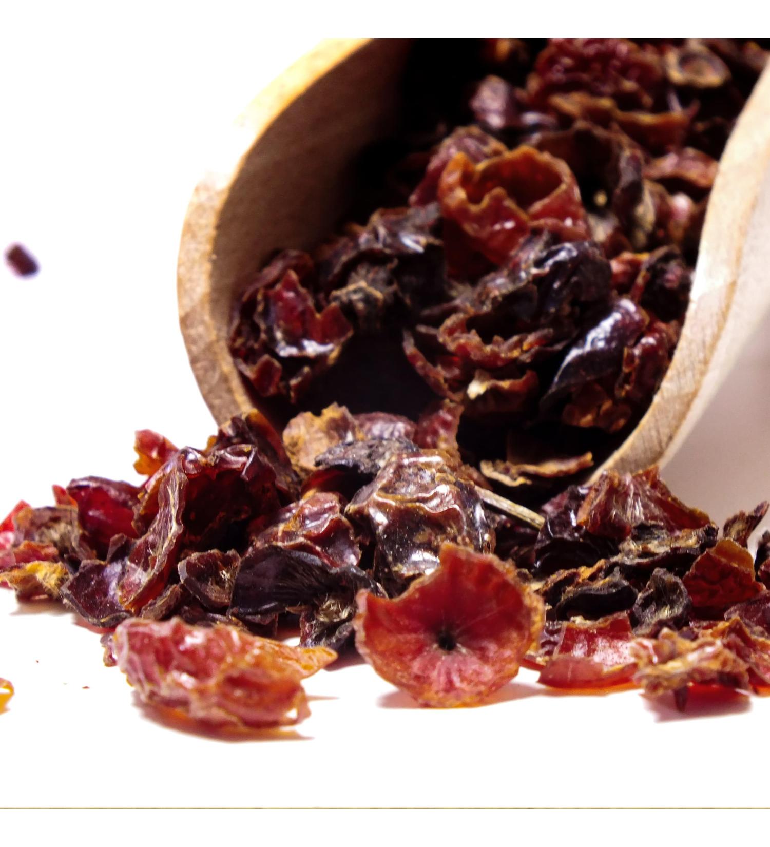 Vivarini Wild Rose Fruit 50g | Delicate Taste | Healthy Snack | Supplement to Tea, Yerba Mate, Dishes & Desserts | Valuable Source of Nutrients | Dried Wild Rose Fruit