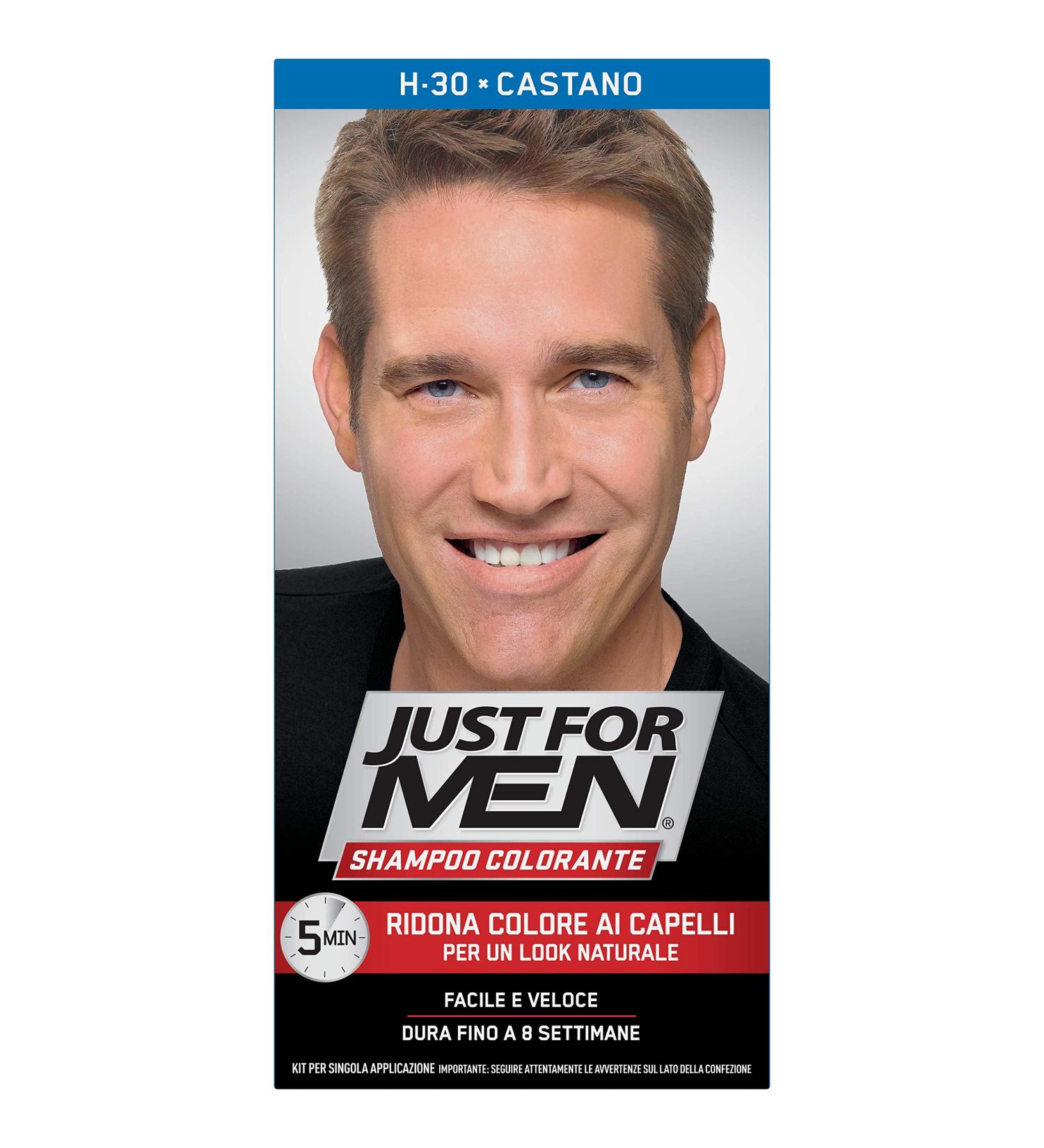  Just for men Just For Men COLORJUSTCN Colouring Shampoo H30 Castano 1 Pack of 1 - Buy Online on GoSupps.com