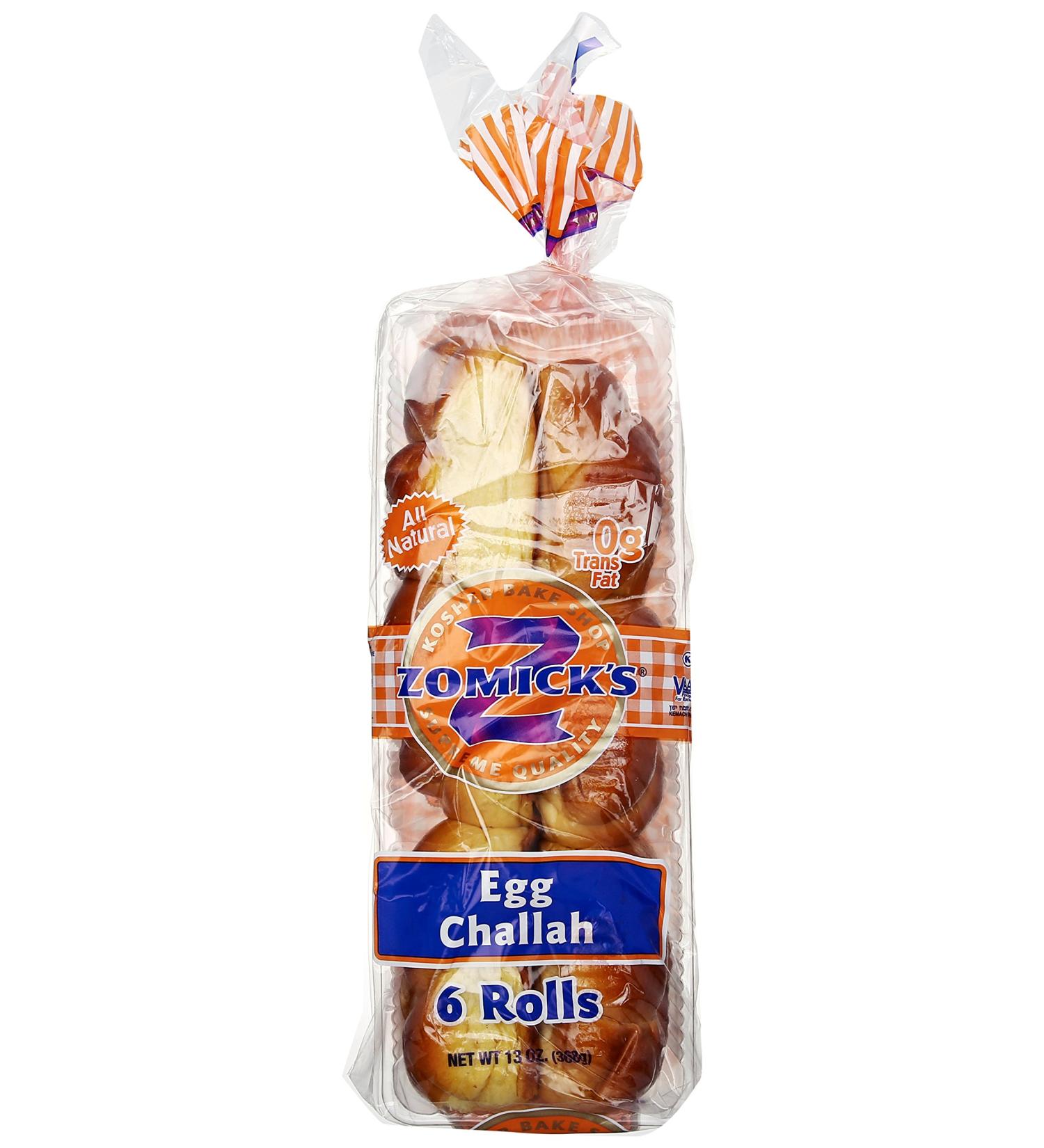 Zomick's Kosher Challah Rolls 13 oz - Freshly Baked and Delicious - Buy Online on GoSupps.com