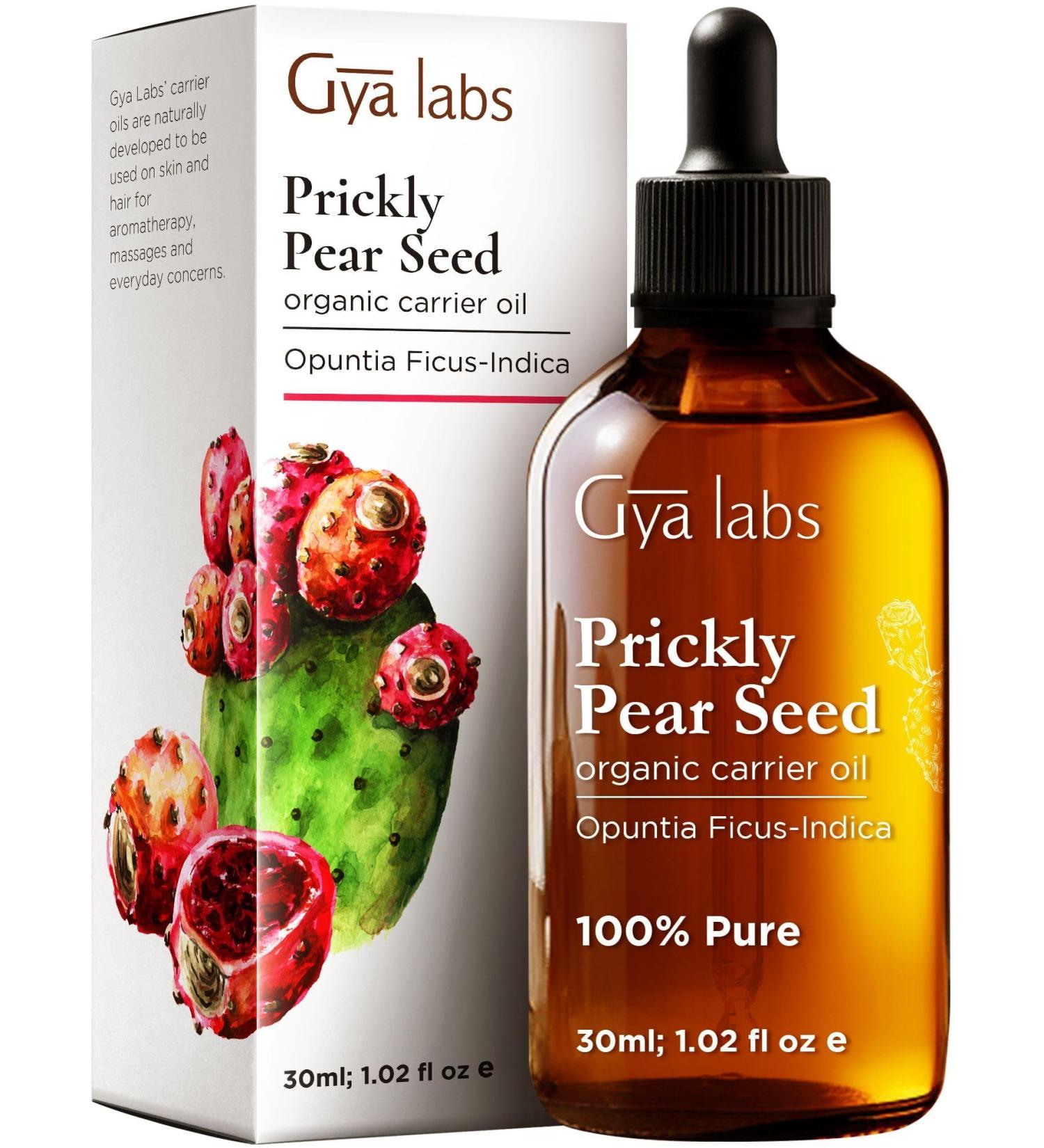 Gya Labs Bio-Cactus Core Oil 30ml - Cold-Pressed Prickly Pear Oil for Dry Skin Hair Face & Nails - Buy Online on GoSupps.com