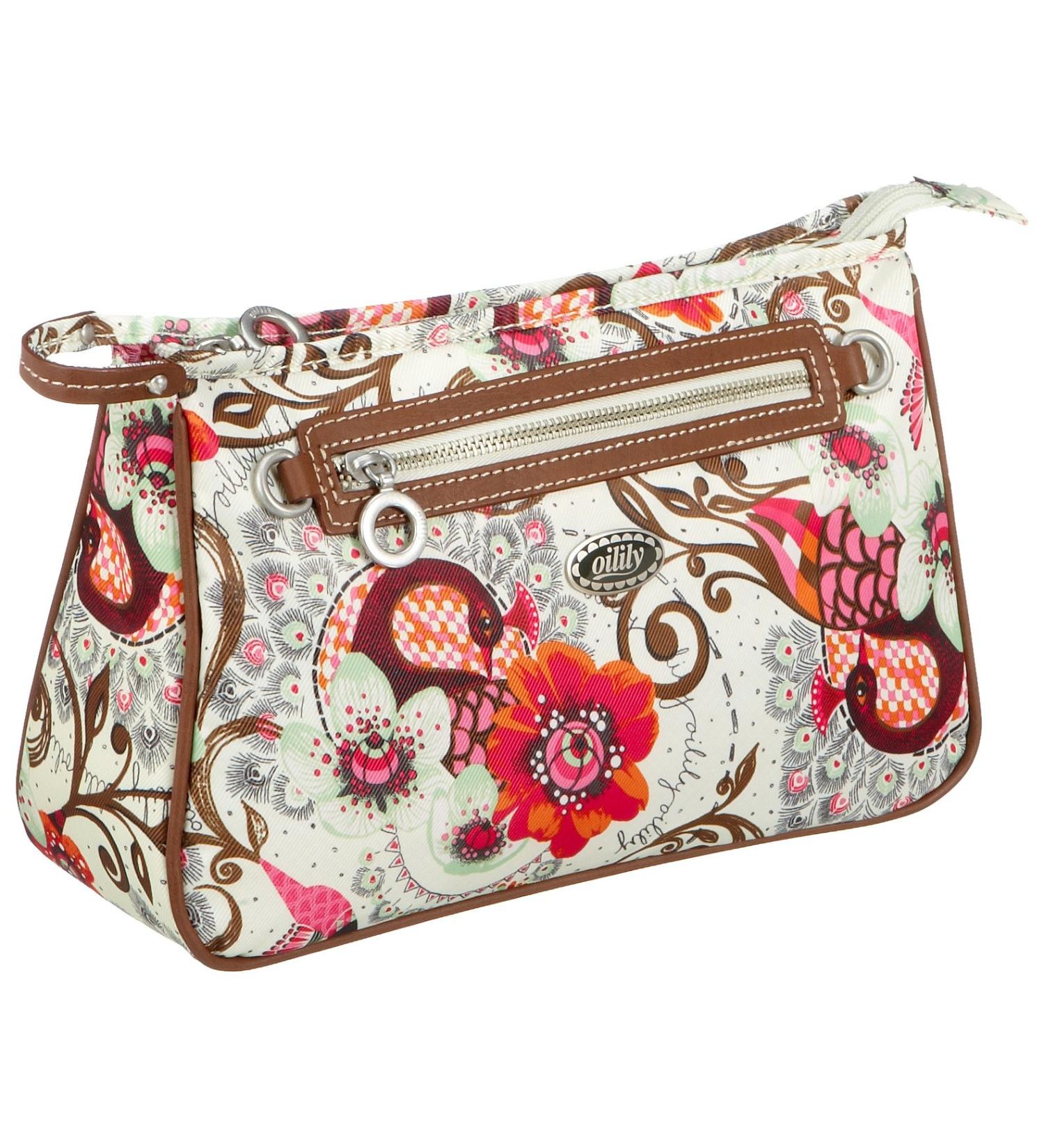 Oilily Tropical Birds L Cosmetic Bag - Ivory (28.5x9.5x18.5) | International Shipping Available - Buy Online on GoSupps.com